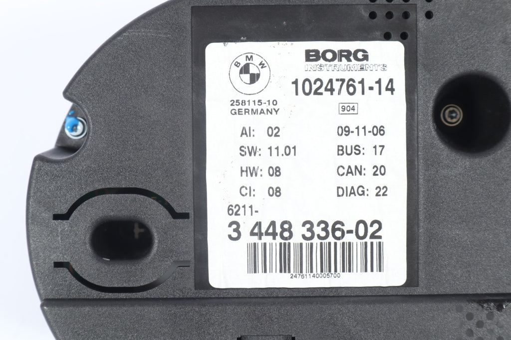 2007 - 2010 BMW X3 E83 INSTRUMENTCLUSTER SPEEDOMETER 3448336-02 OEM