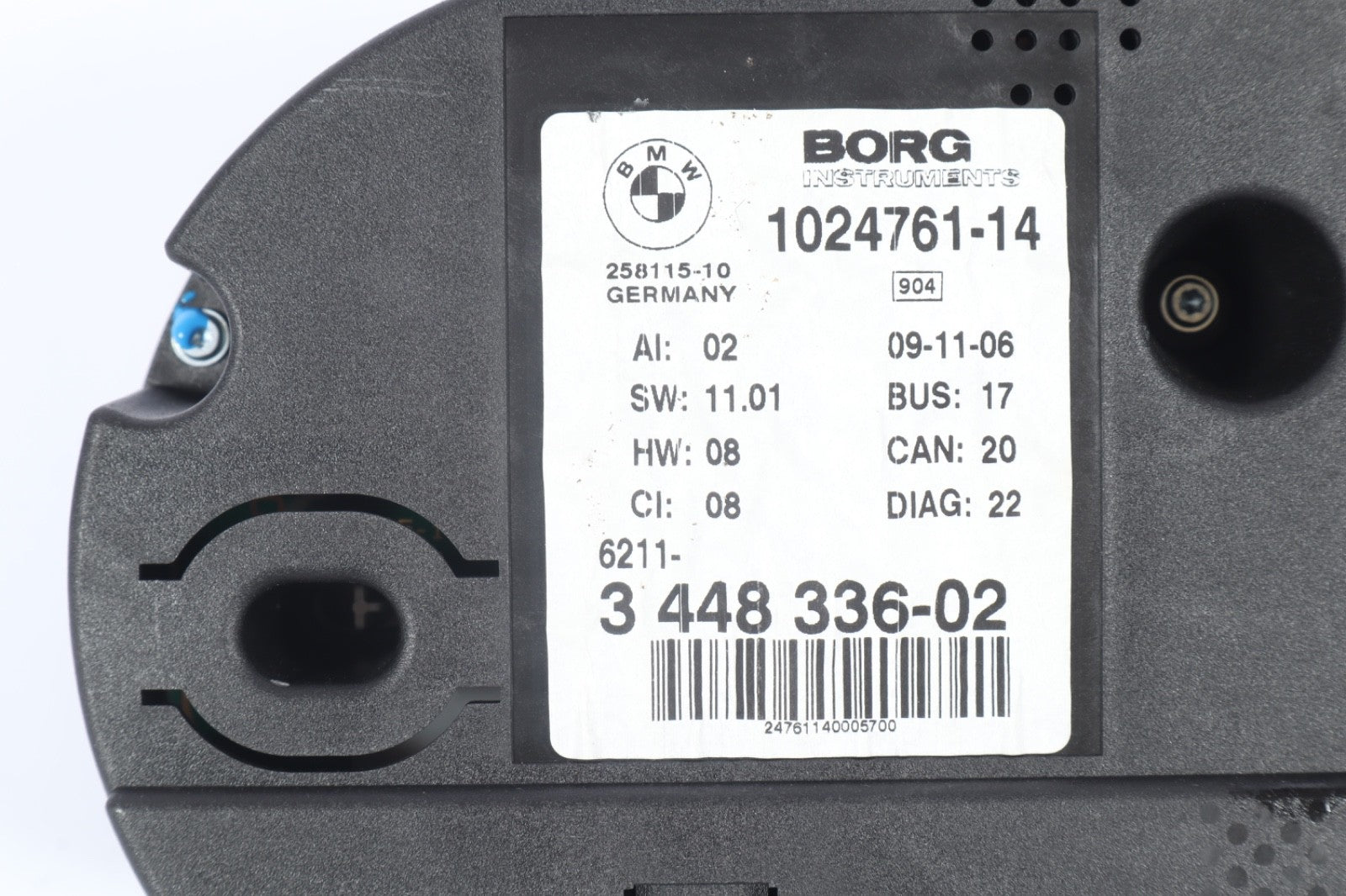 2007 - 2010 BMW X3 E83 INSTRUMENTCLUSTER SPEEDOMETER 3448336-02 OEM