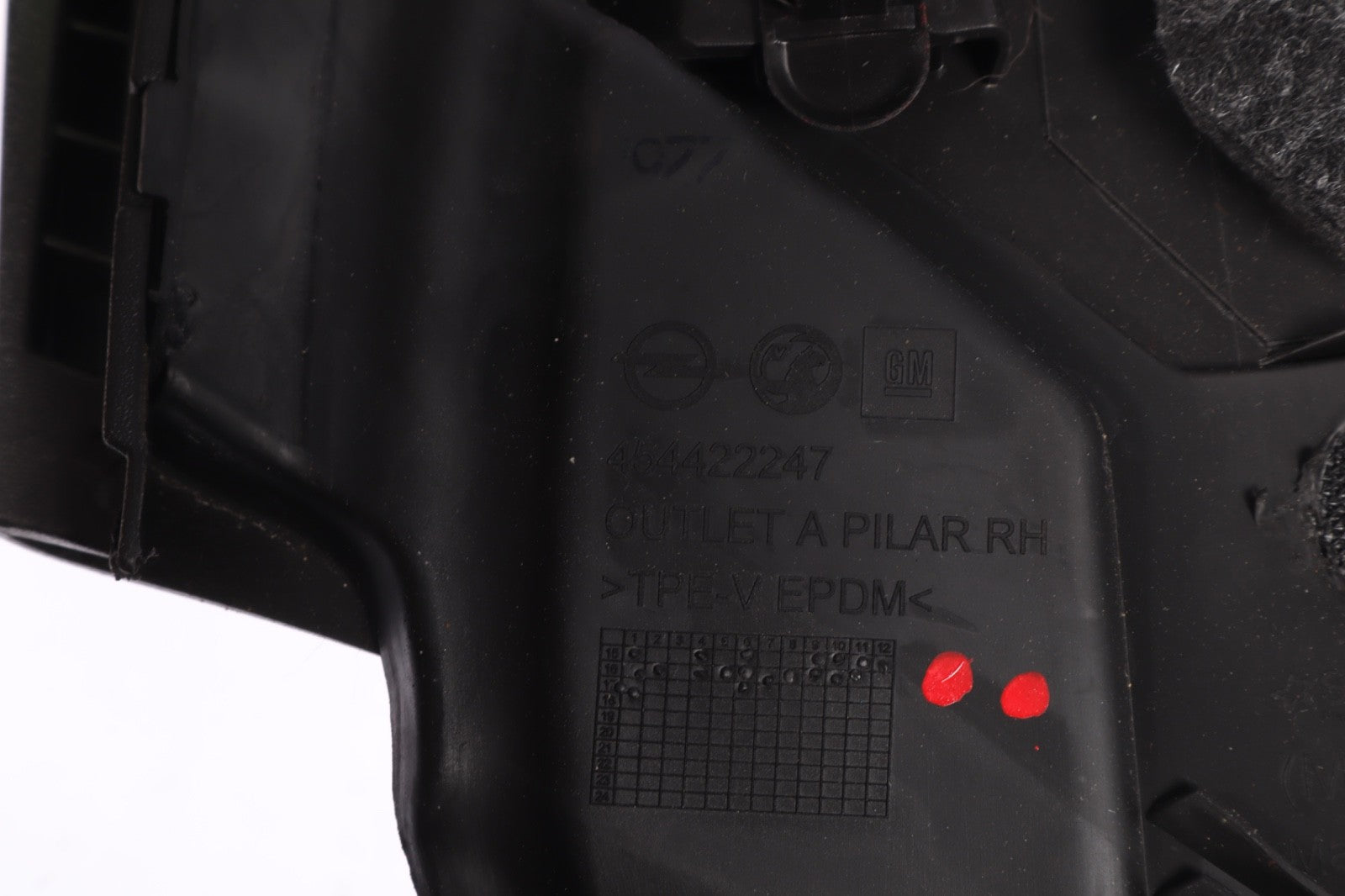 2016–2019 Buick Cascada Left Driver Side A Pillar Cover Black OEM 454422247
