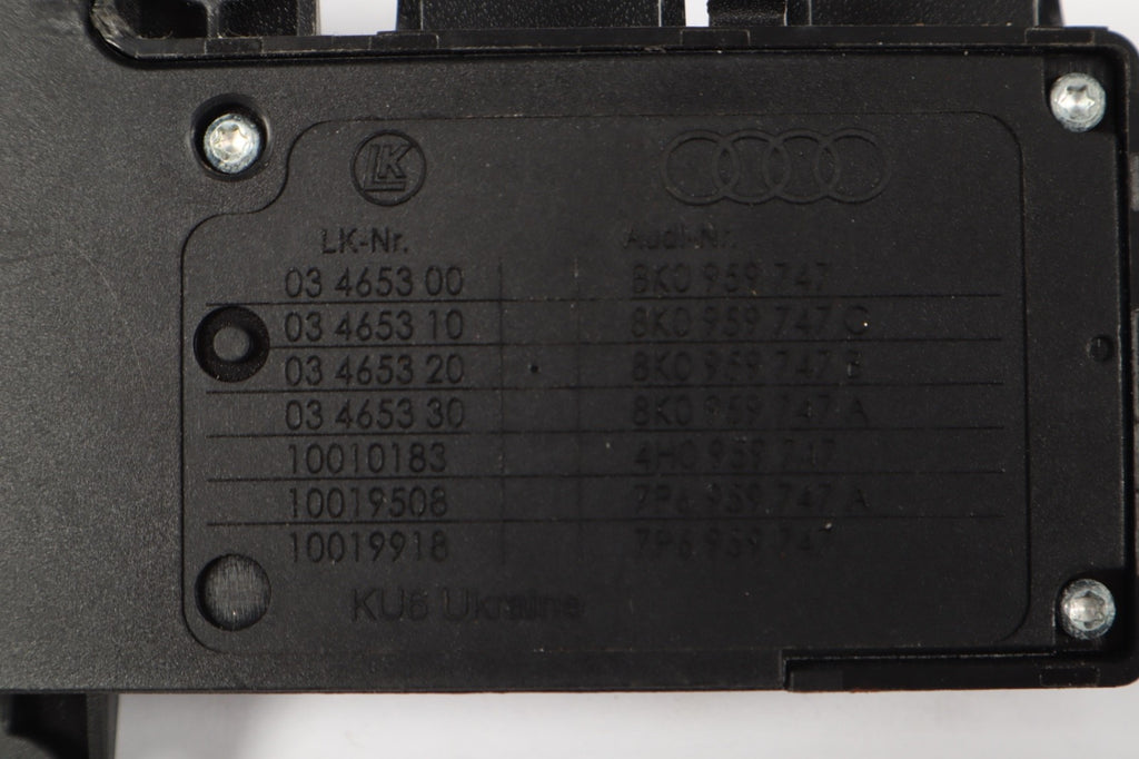 2012-2018 Audi A7 Driver Left Front Power Seat Adjustment Control Switch OEM