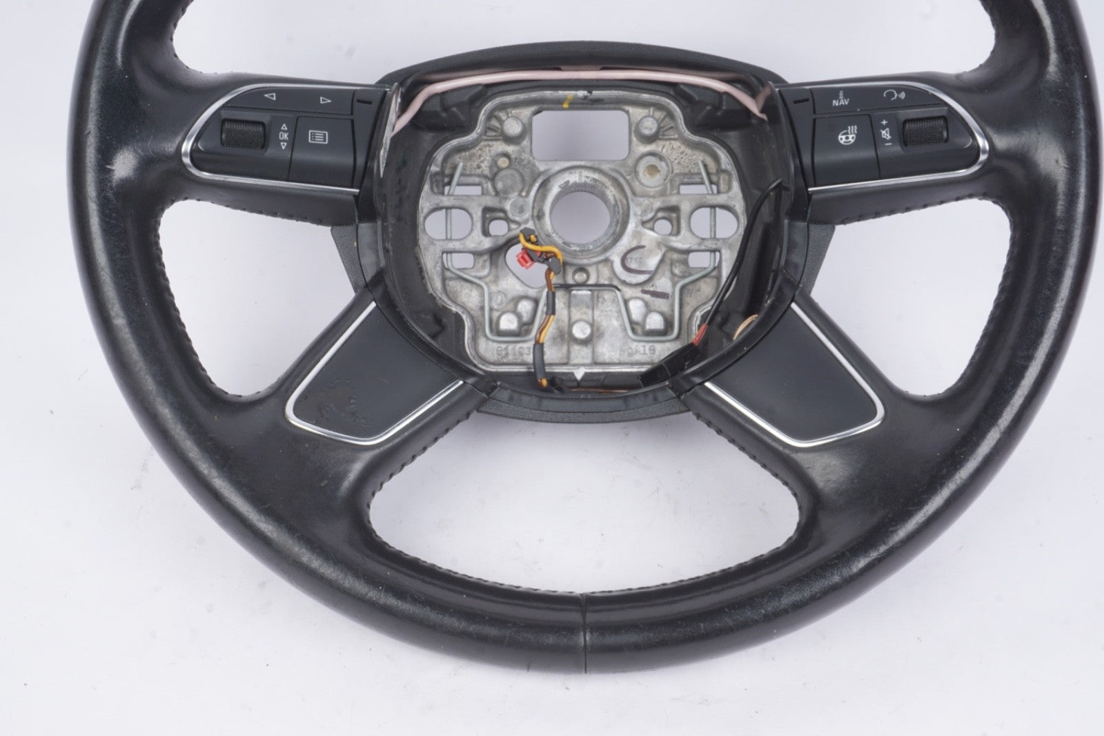 2012 - 2015 AUDI A7 OEM Steering Wheel Black Leather