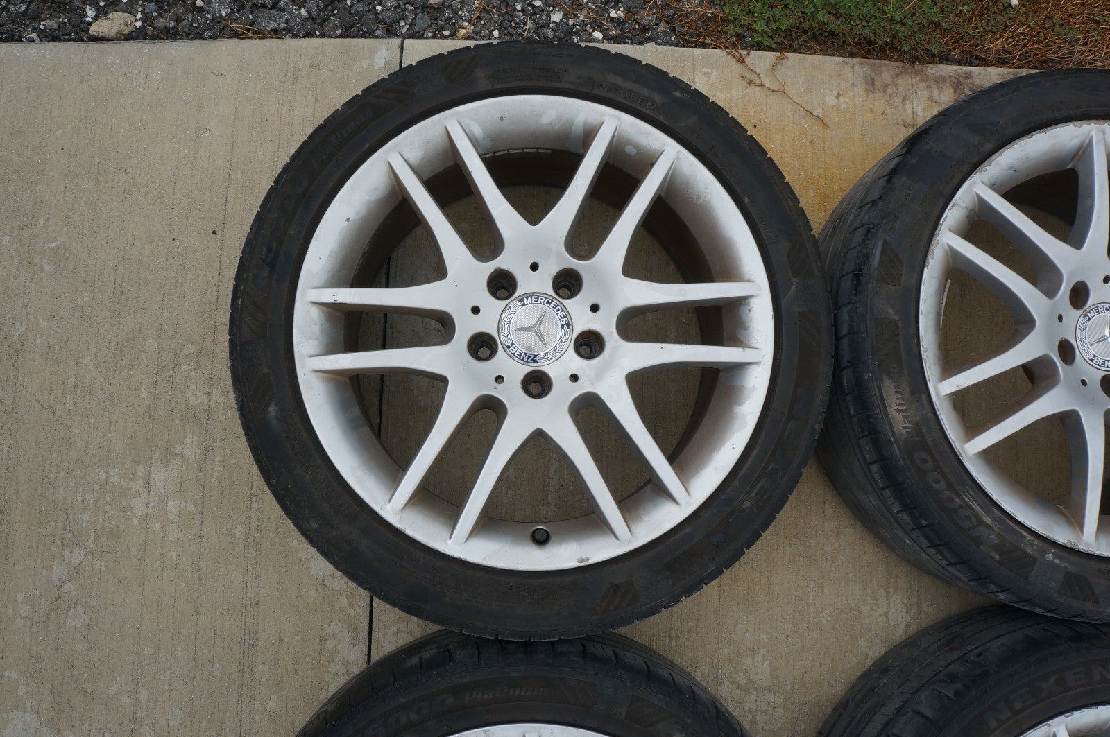 2006-2008 SLK280 Wheel 17x7.5 Twelve 12 Six 6 Split Spoke RIM RIMS WHEELS SET