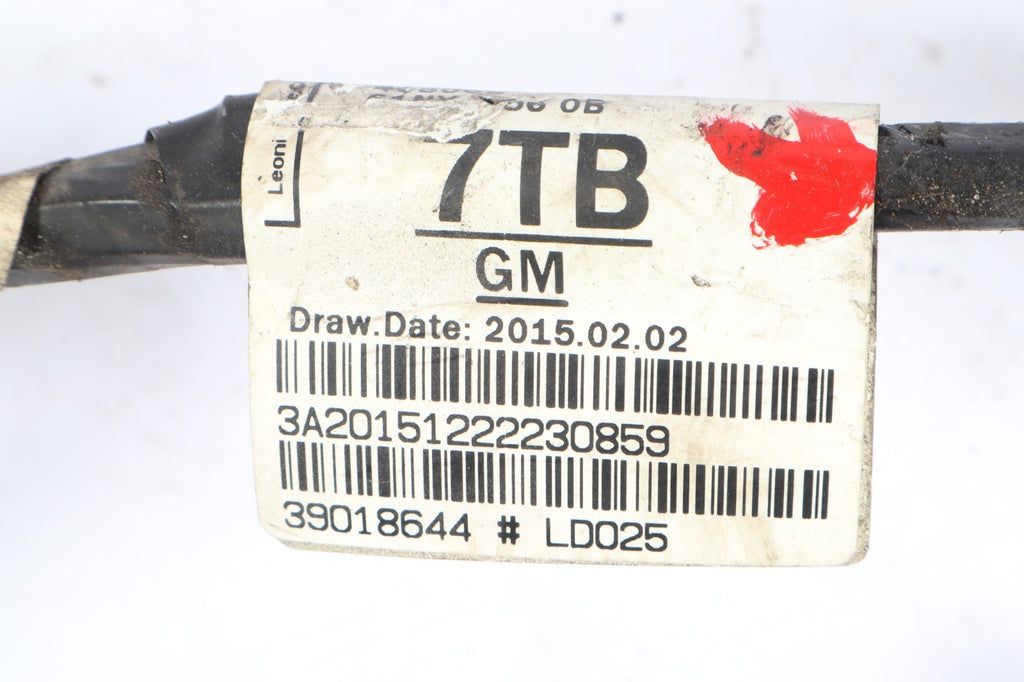 2016–2019 BUICK CASCADA REAR BUMPER PARK SENSOR WIRE HARNESS OEM 39018644