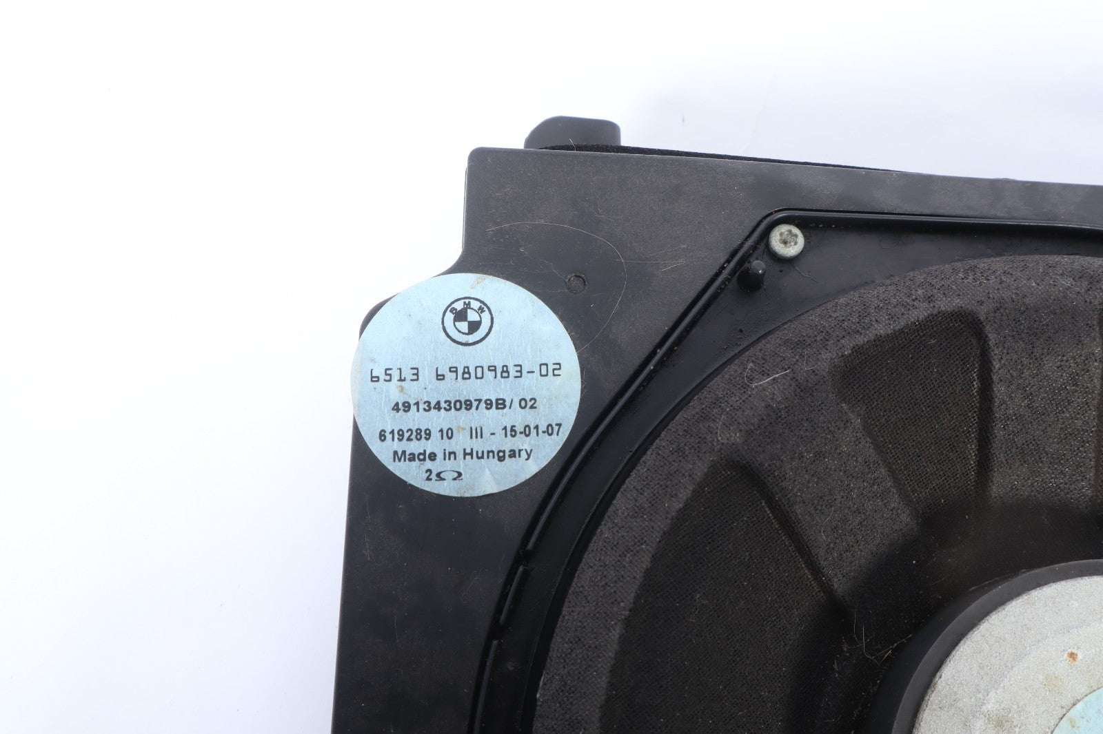 2004-2010  BMW 5X3 LEFT FLOOR SPEAKER SUBWOOFER  6513-6929101-02 OEM