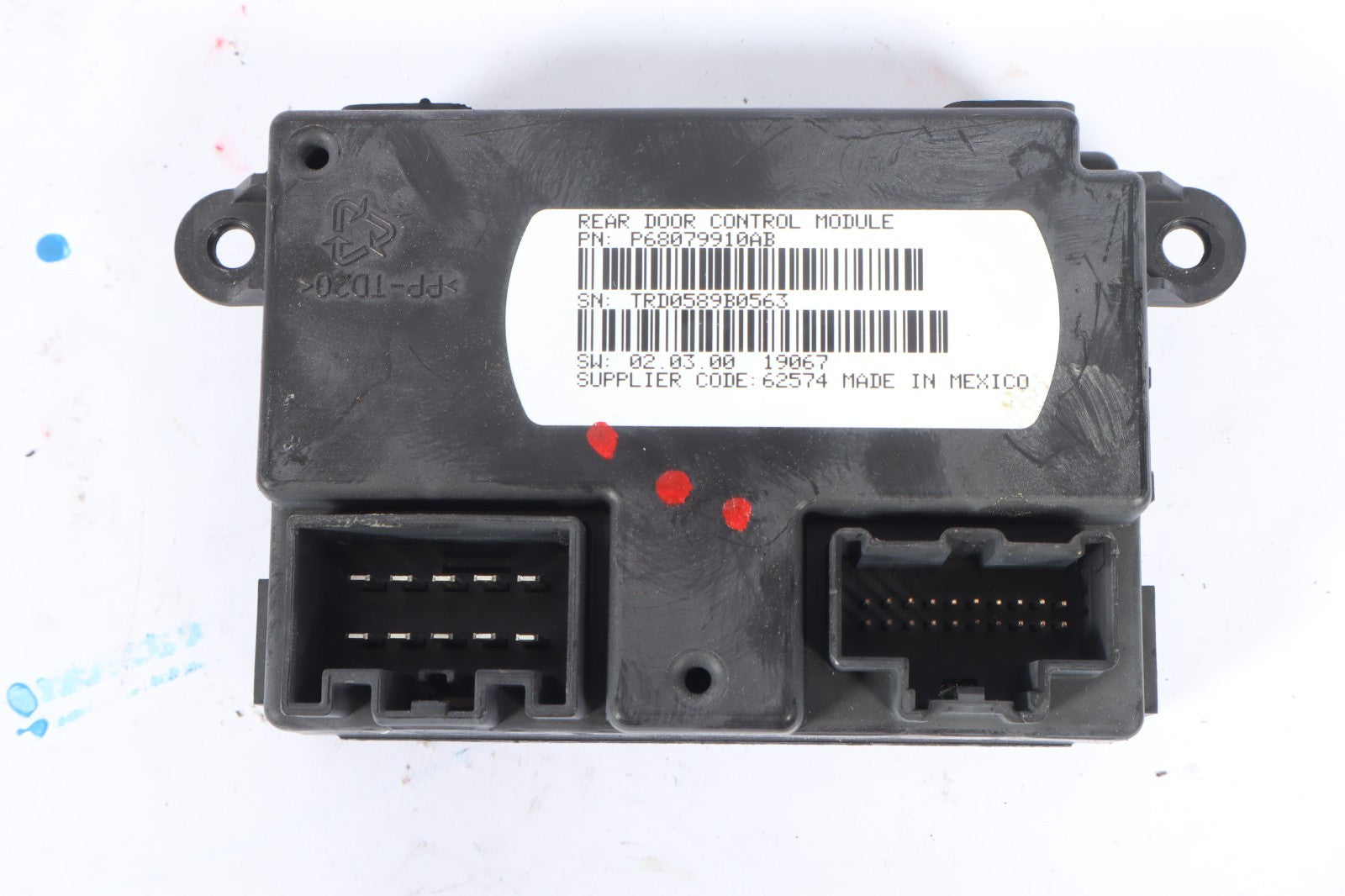 2011-2020 DODGE GRAND CARAVAN REAR LEFT SLIDING DOOR CONTROL MODULE P68079910AB