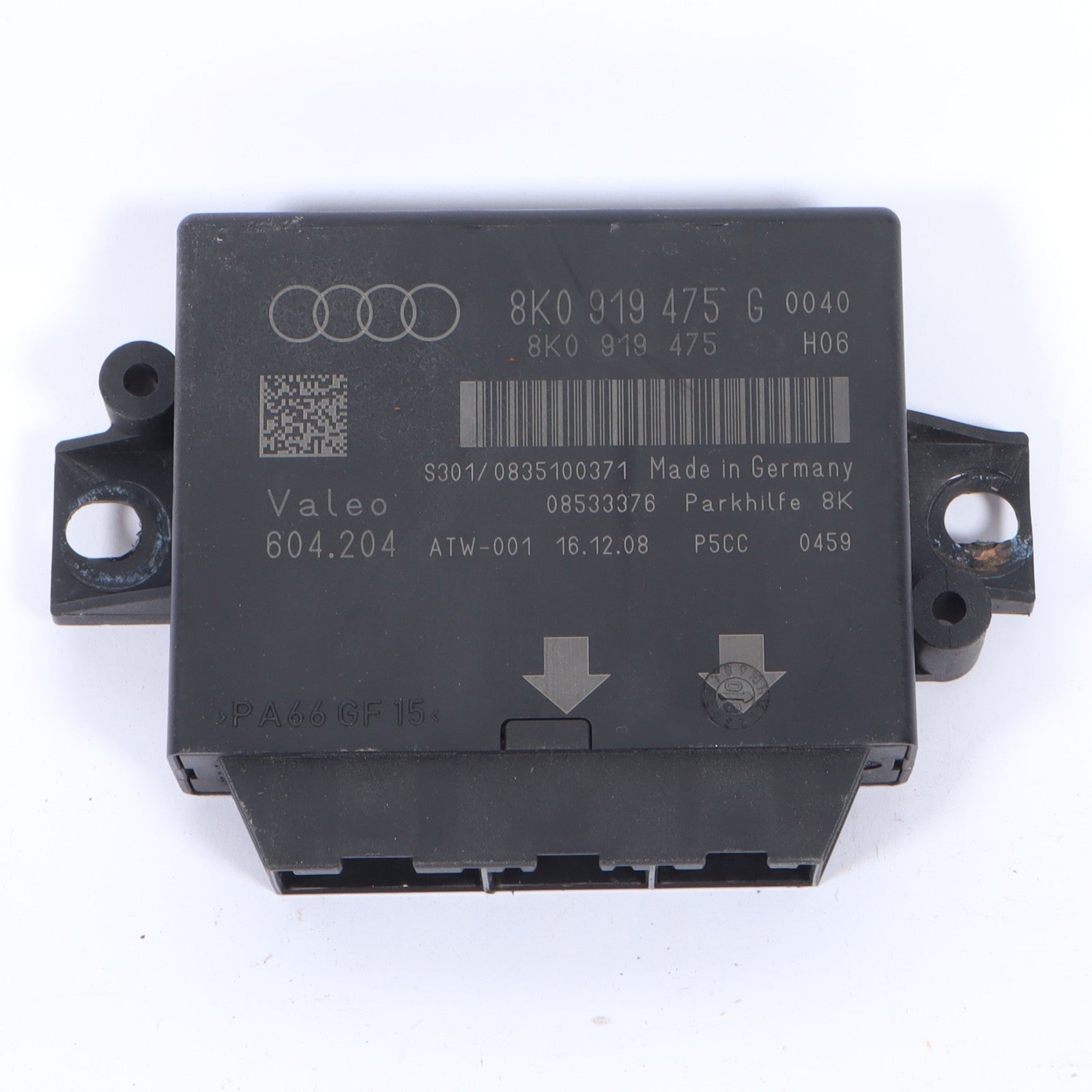 2009 AUDI Q5 PARKING SENSORS CONTROL MODULE ECU 8K0919475G OEM