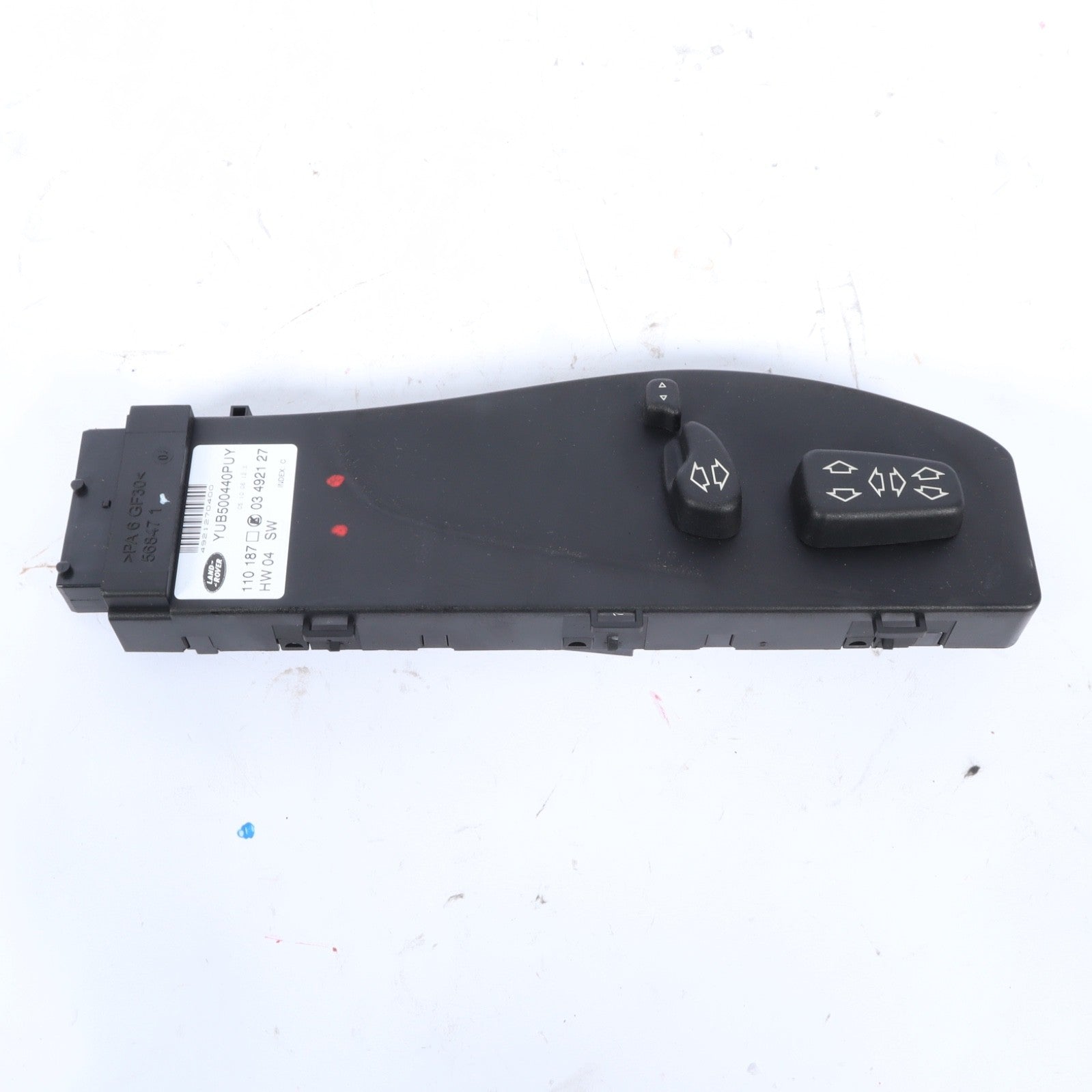 2007-2009 RANGE ROVER FRONT RIGHT DRIVER POWER SEAT SWITCH MEMORY YUB500440PUY