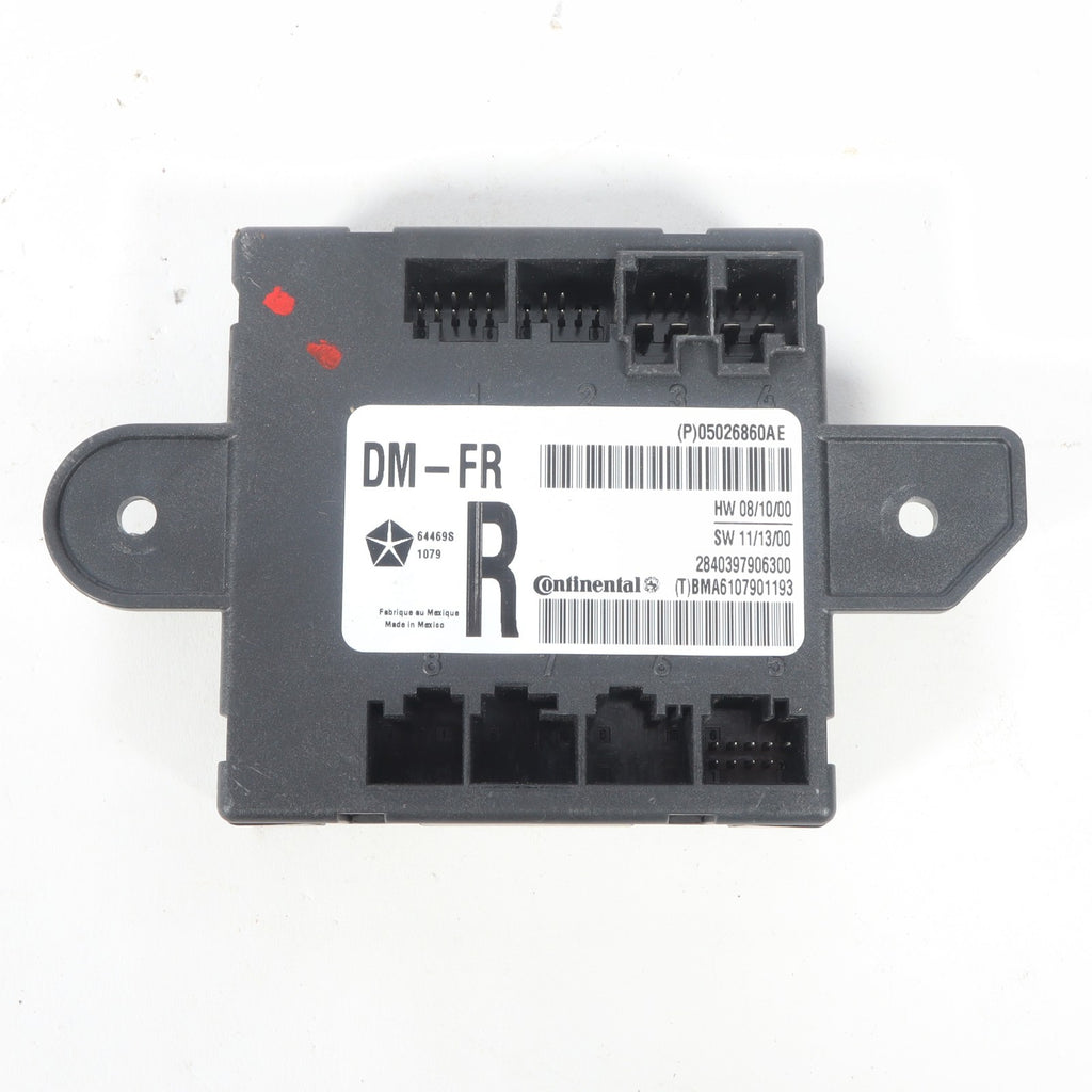 2007-2020 GRAND CARAVAN TOWN COUNTRY FRONT RIGHT SIDE DOOR MODULE 05026860AE OEM