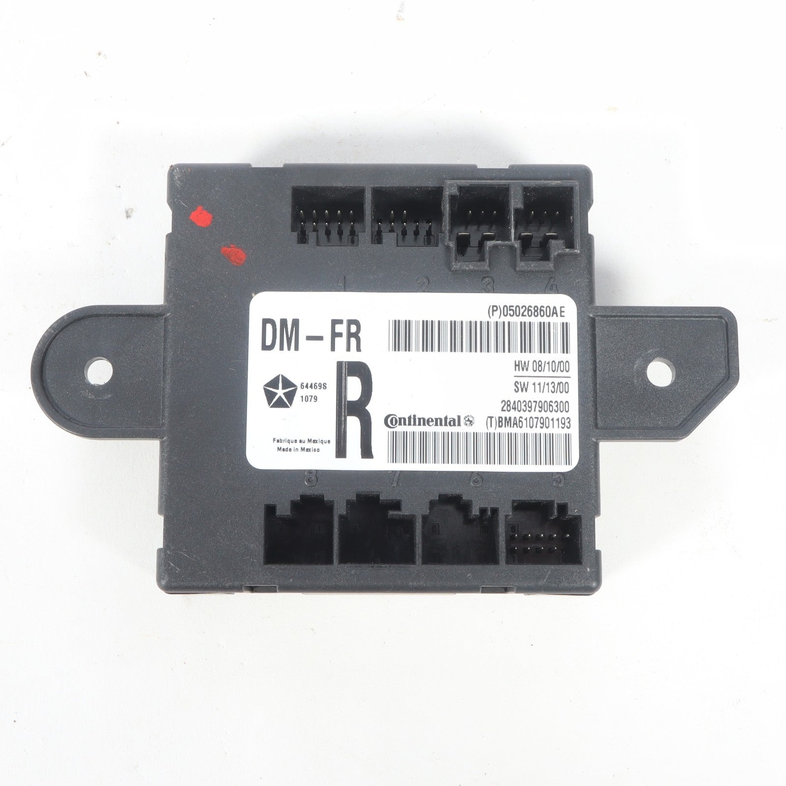 2007-2020 GRAND CARAVAN TOWN COUNTRY FRONT RIGHT SIDE DOOR MODULE 05026860AE OEM