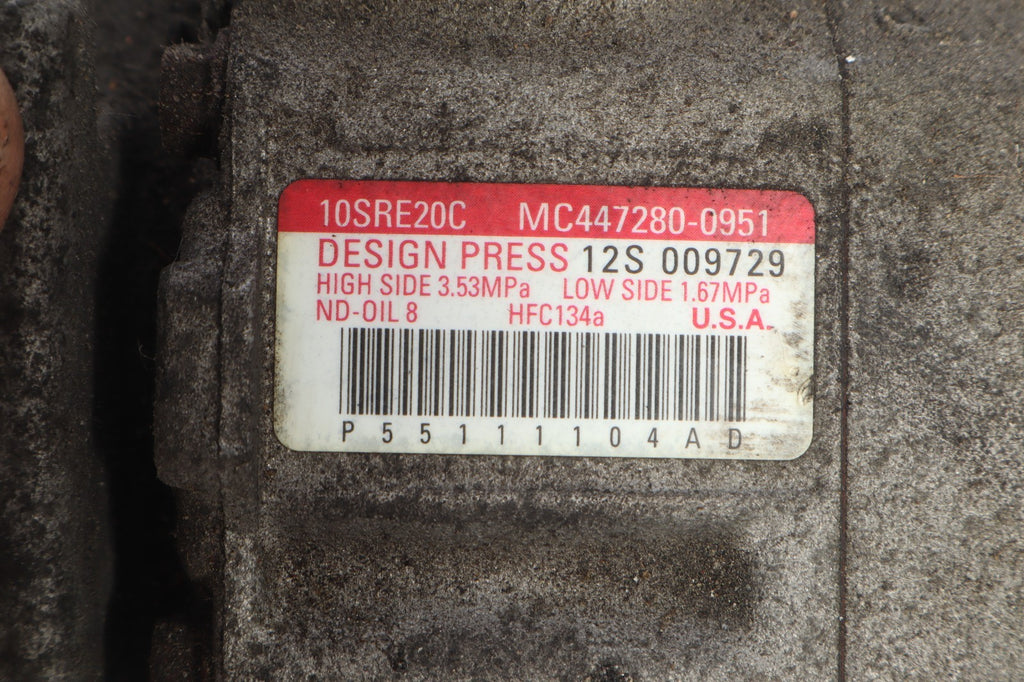 2011-2016 DODGE GRAND CARAVAN 3.6L CYLINDER AC COMPRESSOR OEM MC447280-0951