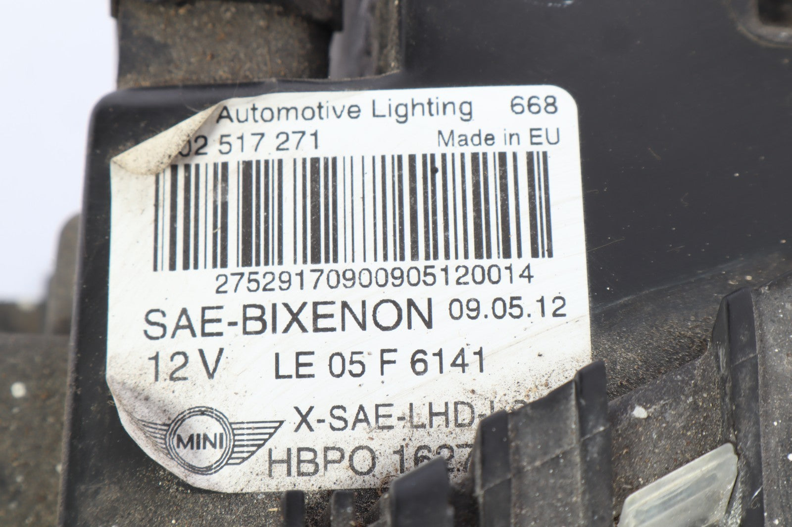 2007-2015 MINI COOPER RIGHT PASSENGER GENUINE BI XENON HID HEADLIGHT LAMP OEM