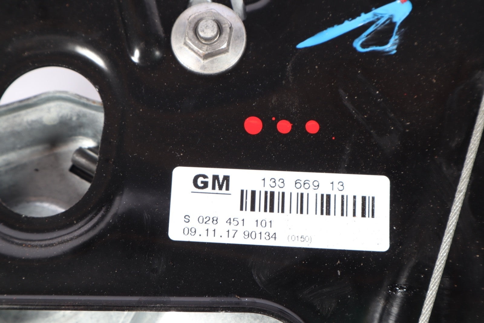 2016–2019 Buick Cascada Rear Driver Quarter Window Regulator OEM 13366913