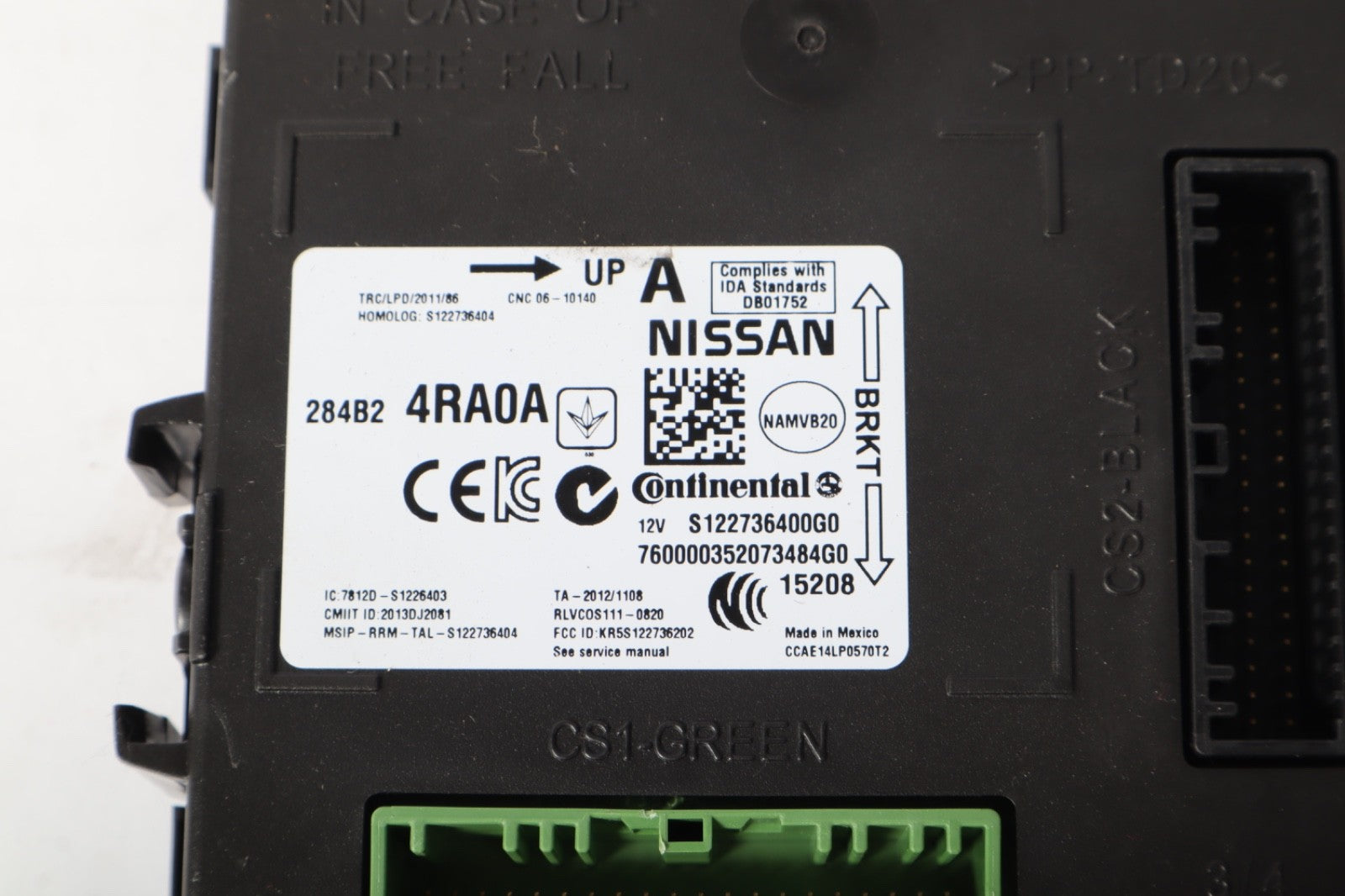 2016 - 2019 Nissan Maxima Body Control Module 284B24RA0A OEM