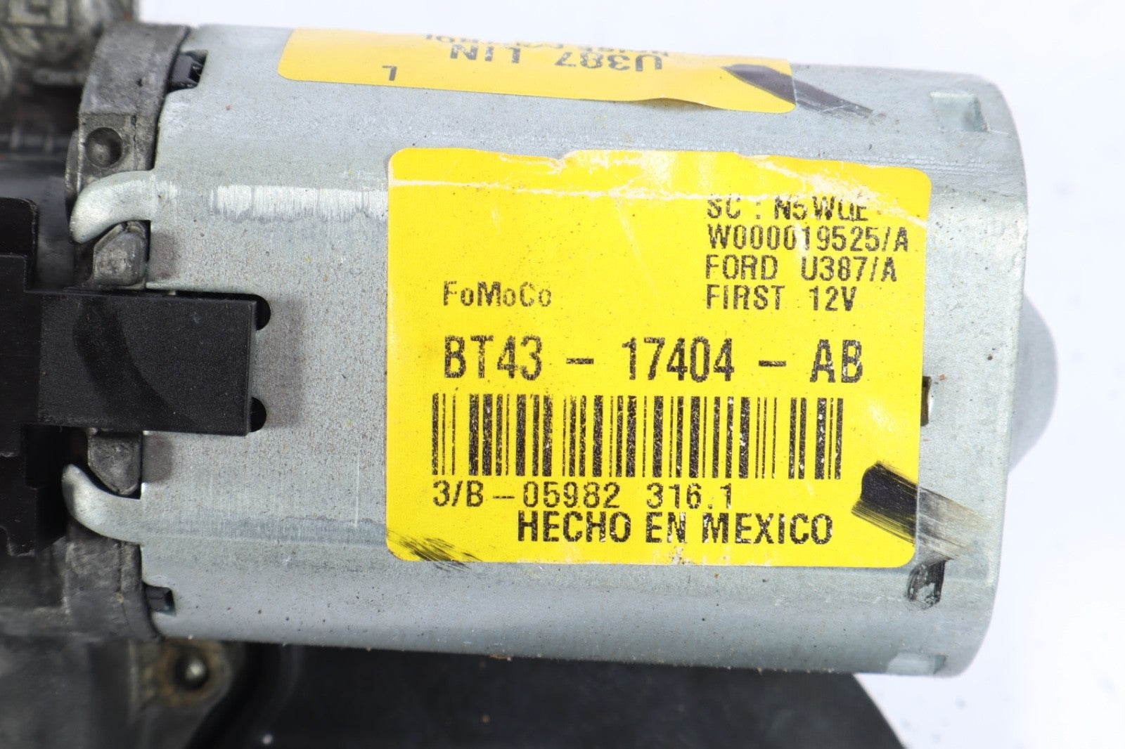 2013 FORD EDGE REAR WINDSHIELD WIPER MOTOR ASSEMBLY BT4317404AB OEM
