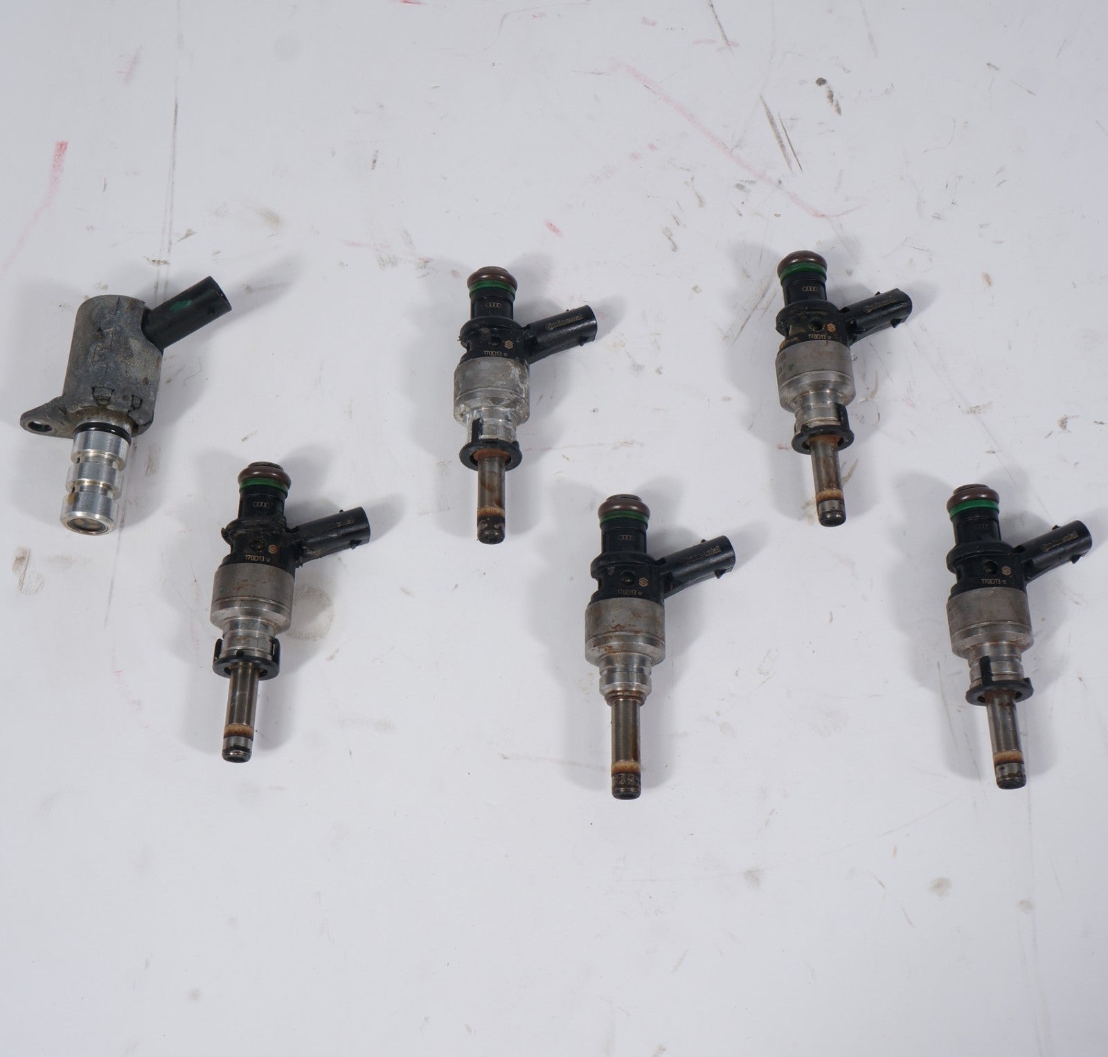 2011-2015 AUDI A6 A7 A8 Q5 Q7 S4 S5 (C7 D4 4L B8 8R 8T) 3.0L FUEL INJECTOR SET 5