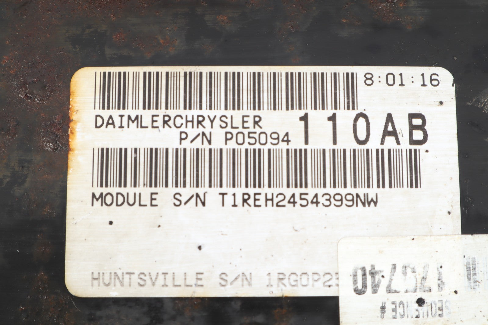 2005 DODGE CARAVAN ECU P05094110AB ENGINE CONTROL UNIT MODULE OEM