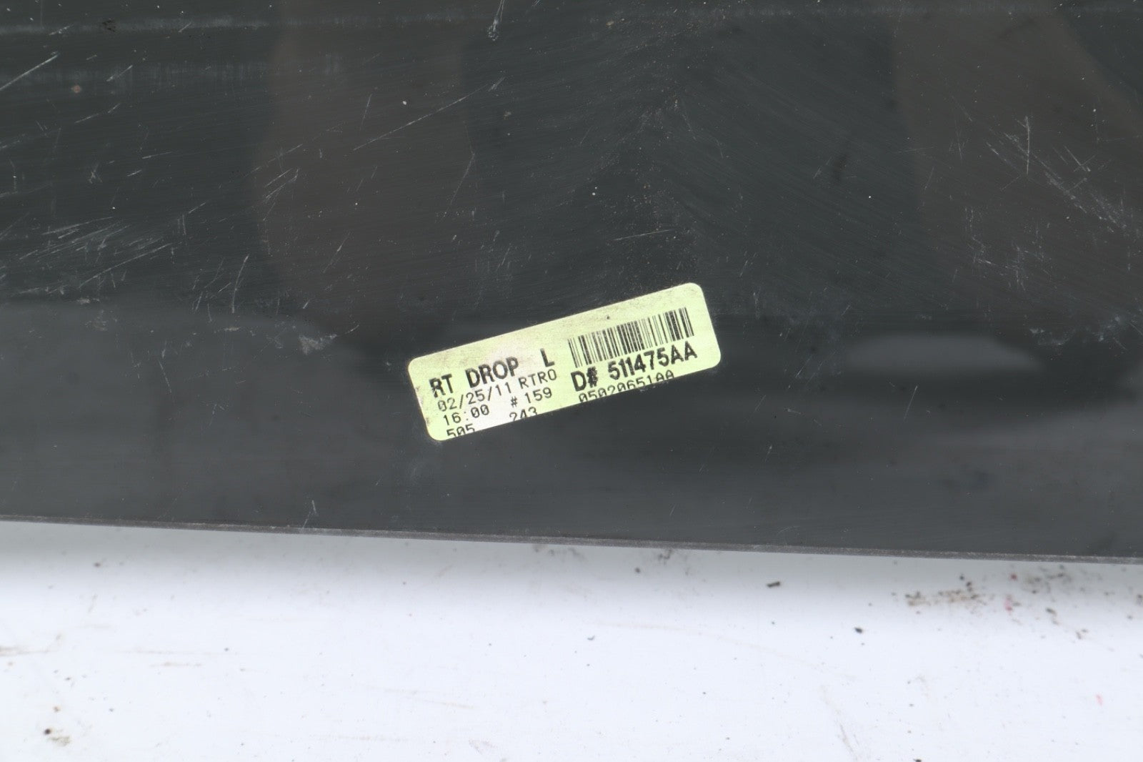 08-16 Caravan Chrysler Town Country Rear Left Power Sliding Door Glass LH OEM