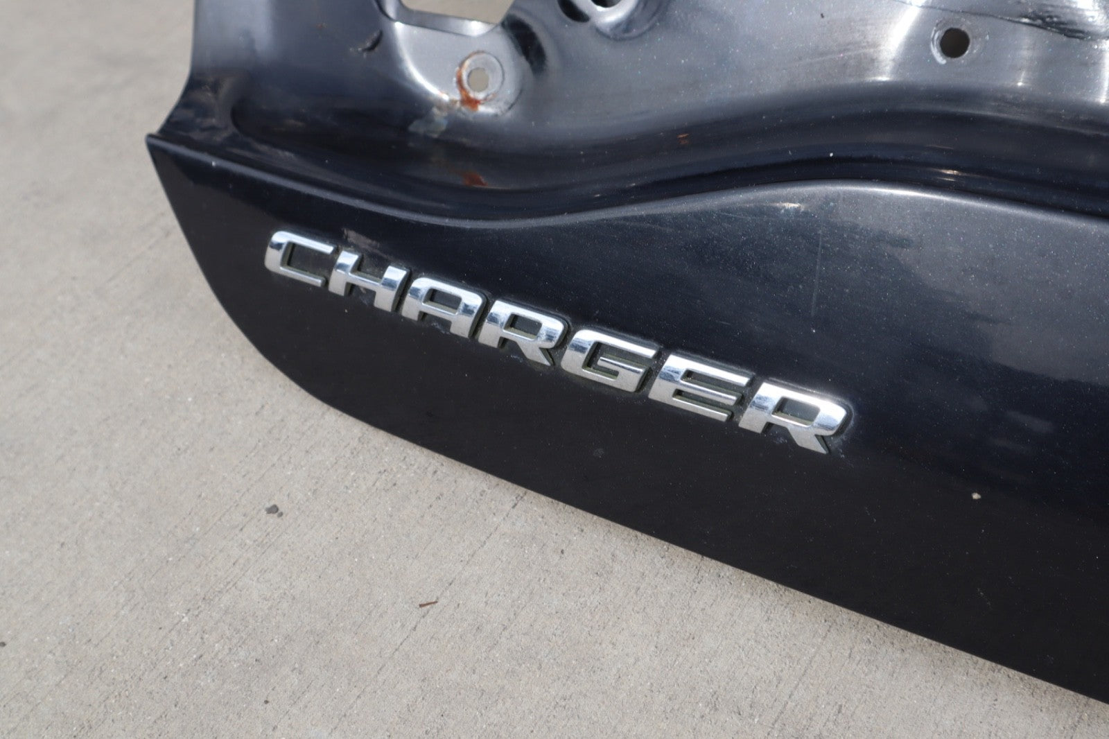 2011-2014 DODGE CHARGER REAR TRUNK DECK LID TAILGATE SPOILER BLACK OEM