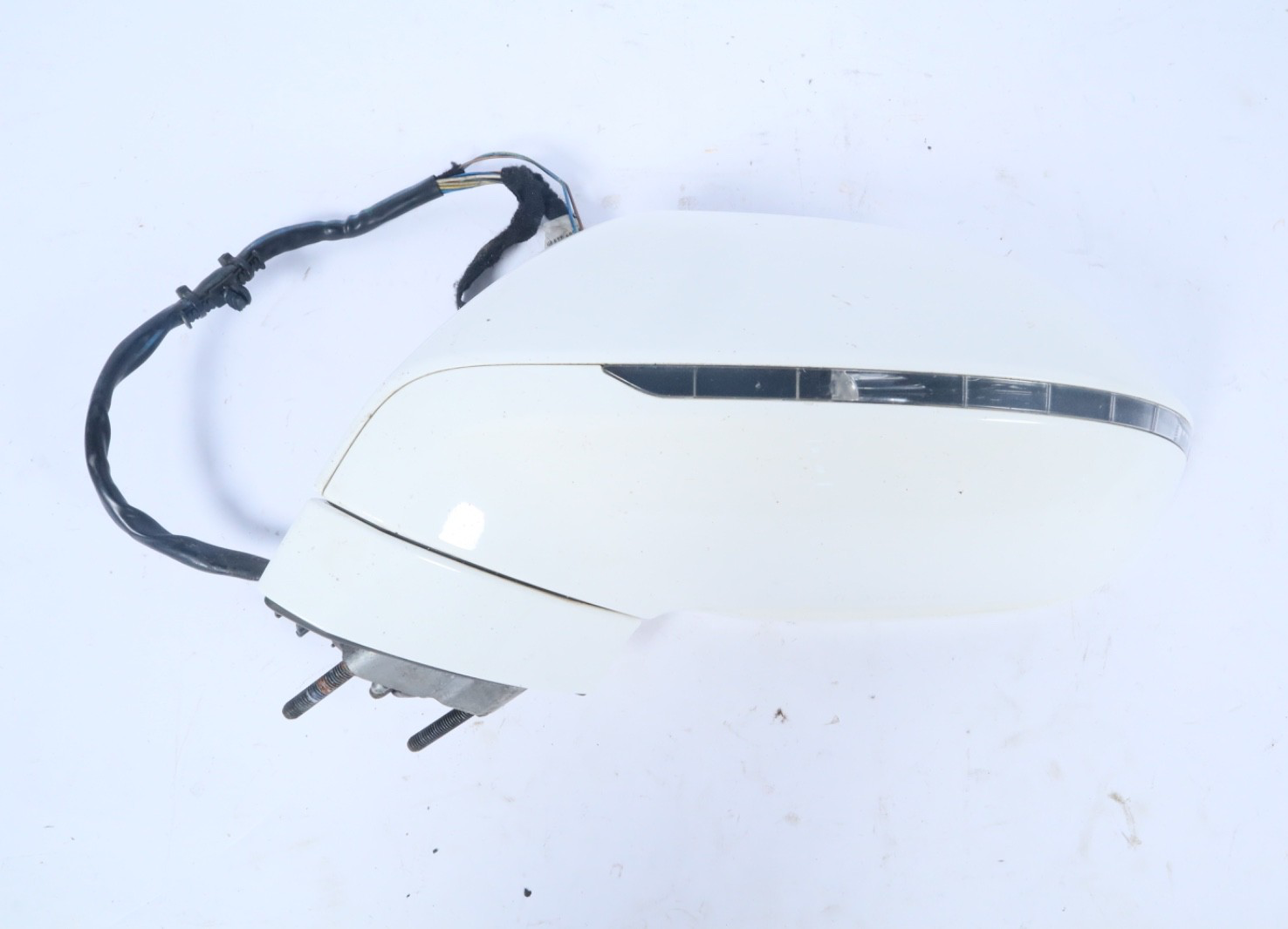 2012-2018 AUDI A7 S7 LEFT DRIVER SIDE VIEW DOOR MIRROR WHITE OEM
