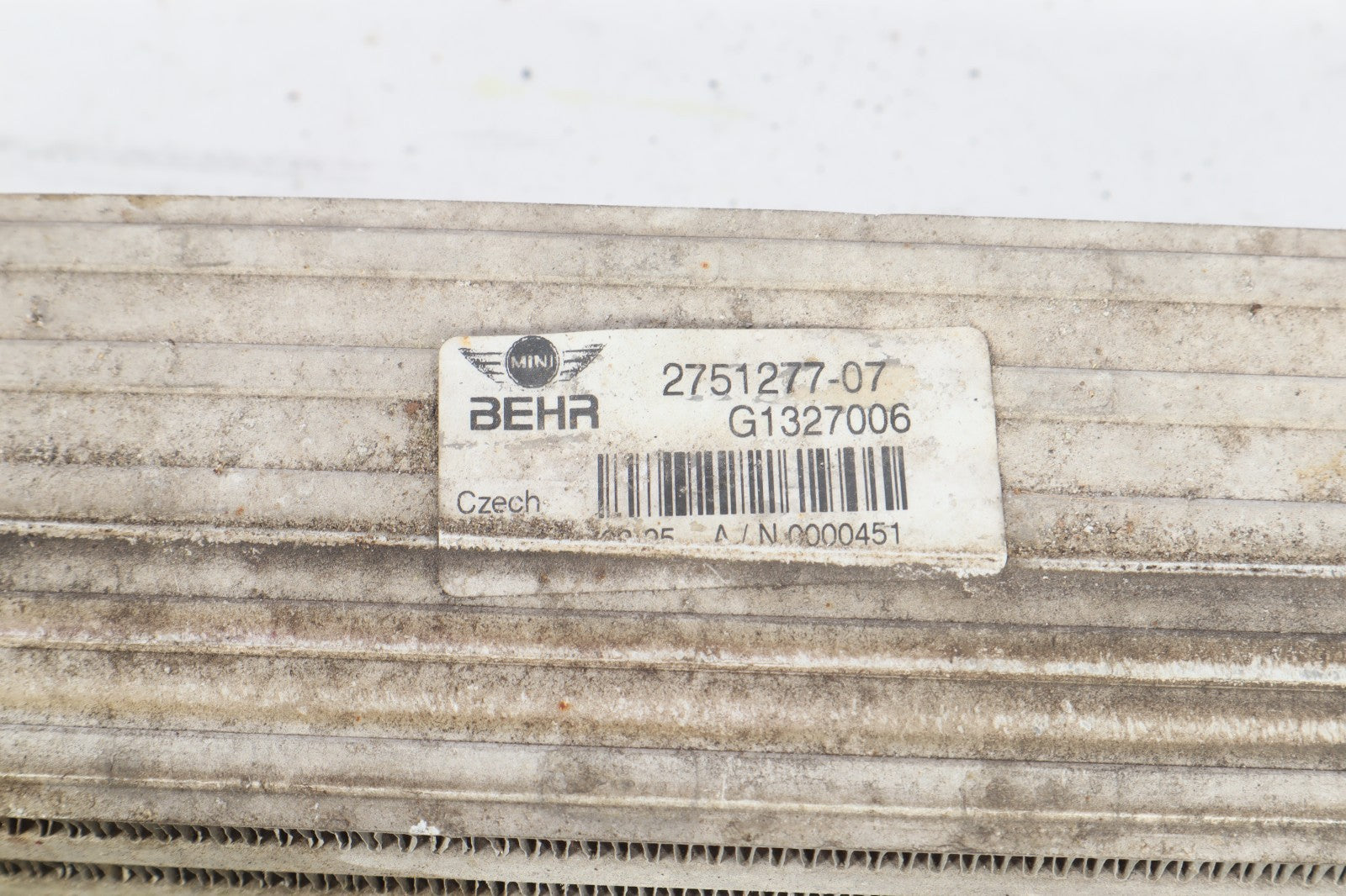 2007-2013 MINI COOPER S JCW INTERCOOLER OEM 2751277-07