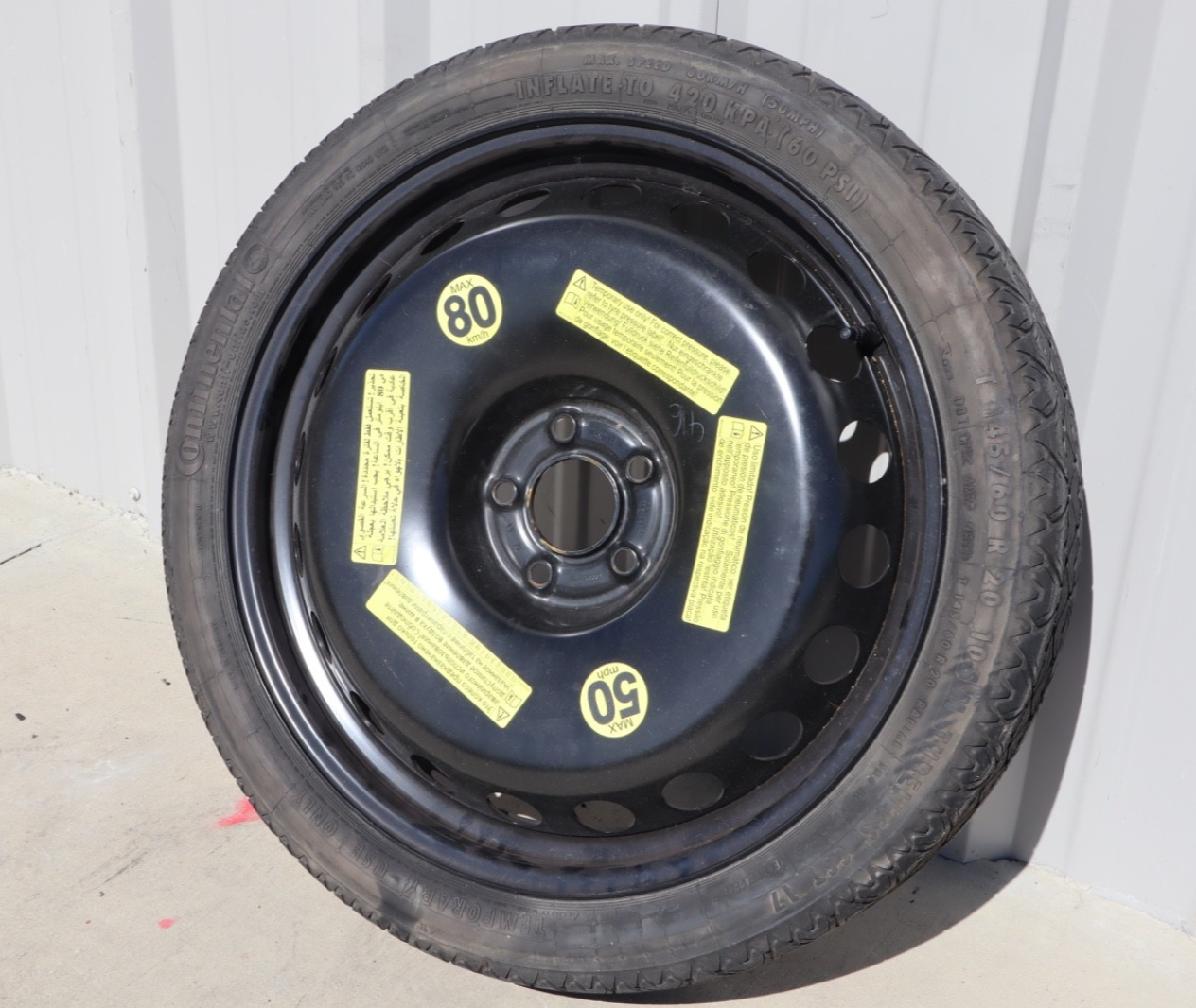 2012-2015 Audi A7 S7 Emergency Spare Tire Wheel Donut Rim 1537 OEM