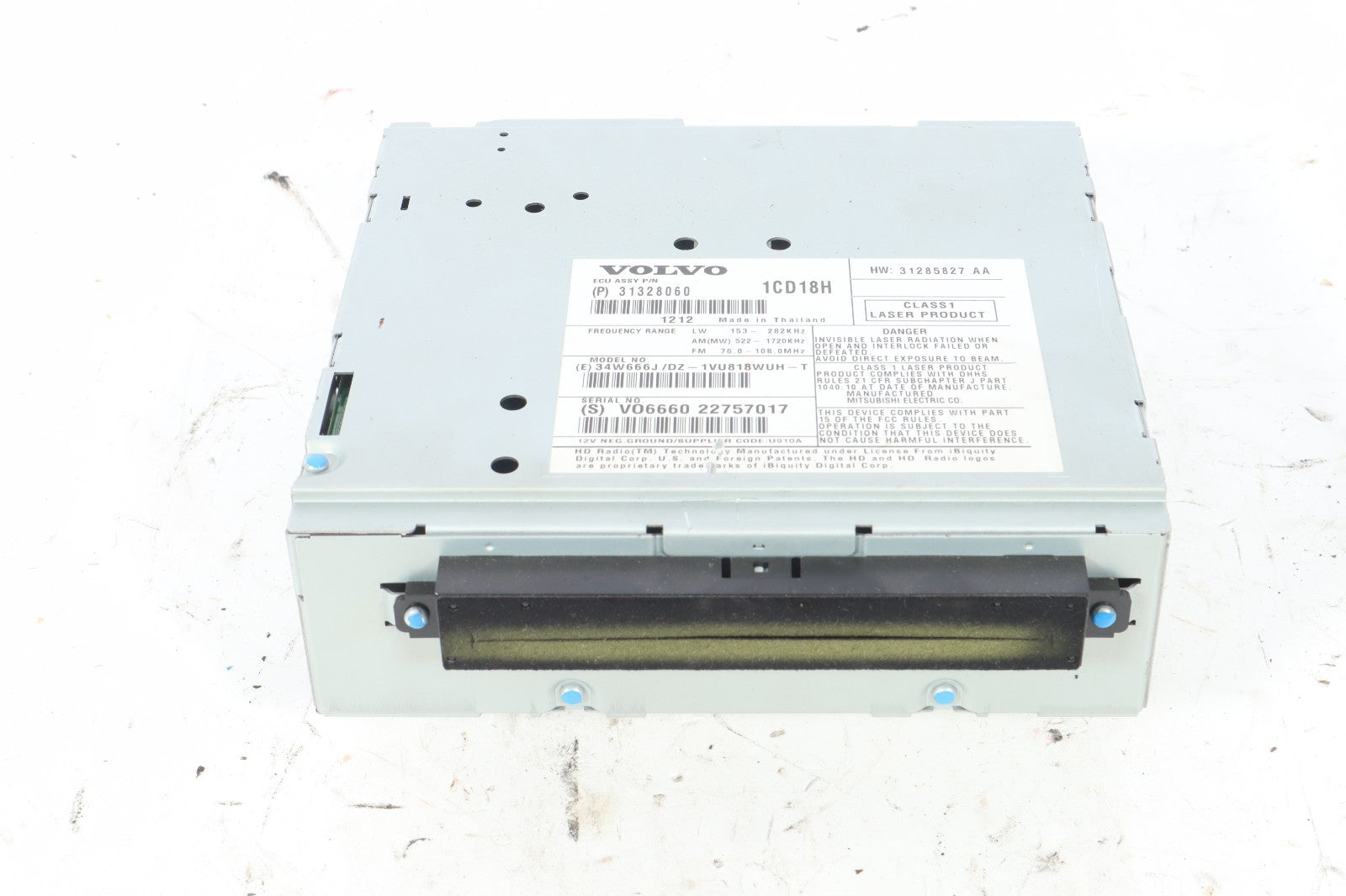 2009-2013 VOLVO C30 70 V50 S40 RADIO CD MECHANISM 31328060 OEM
