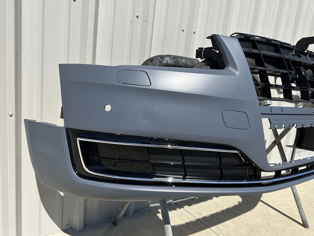 For 2015 - 2018 Audi A8 Front Bumper Cover With Side Grilles