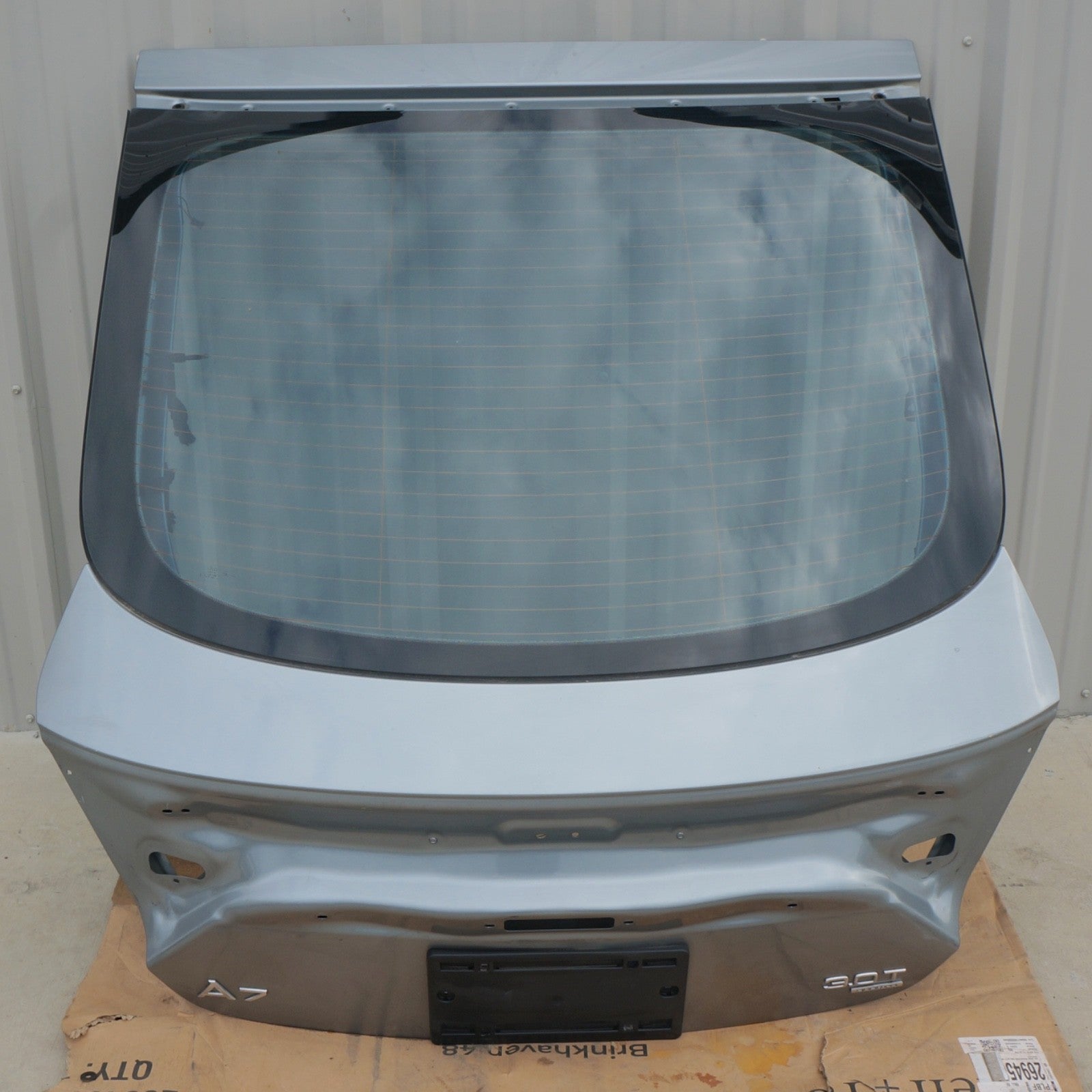 2012-2018 AUDI A7 REAR TAILGATE LIFTGATE SHELL PANEL W/ WINDOW GLASS OEM