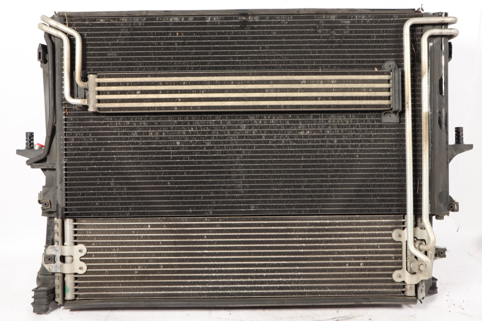 2007-2015 AUDI Q7 RADIATOR COOLANT A/C CONDENSER FAN ASSEMBLY  OEM