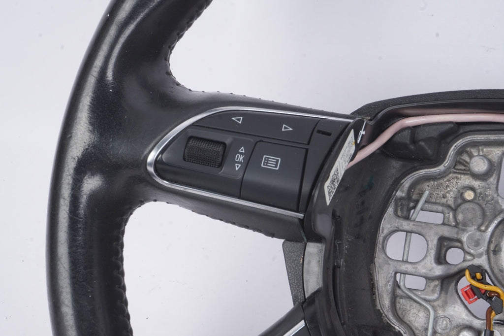2012 - 2015 AUDI A7 OEM Steering Wheel Black Leather