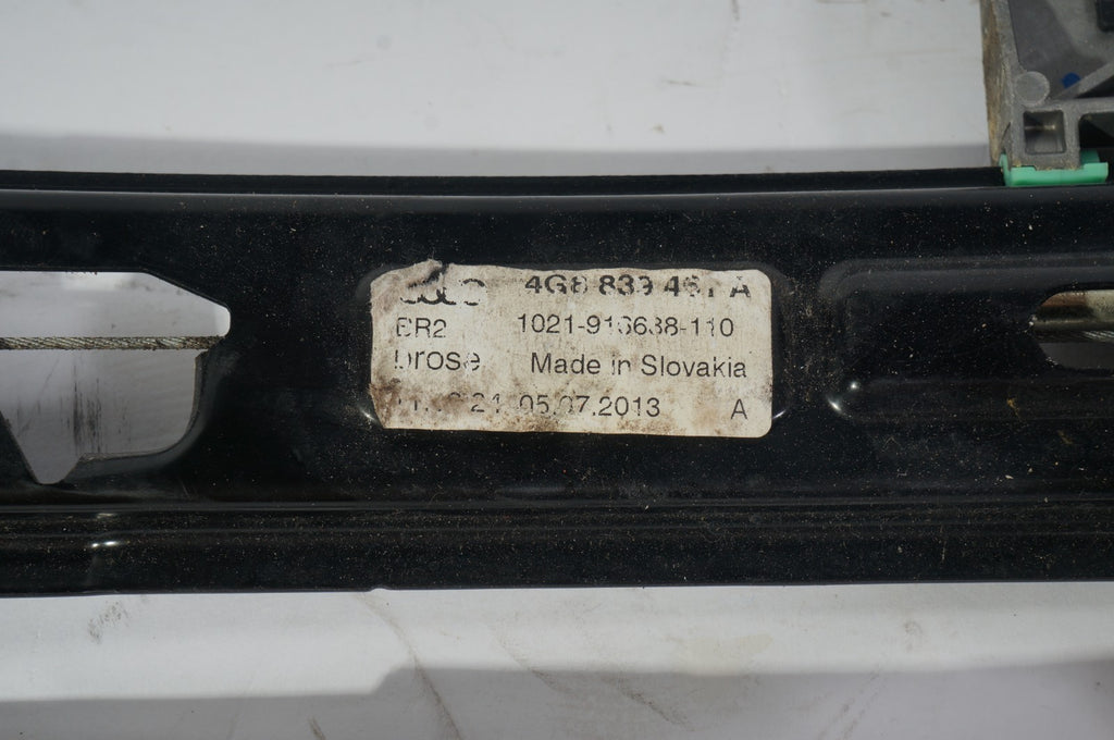 2012 - 2017 AUDI A7 REAR LEFT DRIVER SIDE DOOR WINDOW REGULATOR OEM 4G8839461C