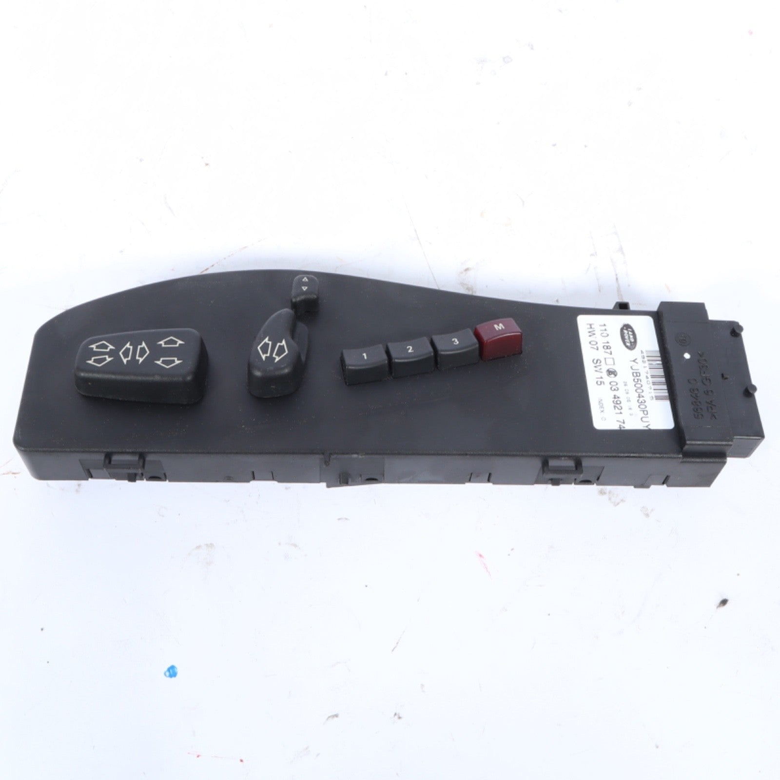 2007-2009 RANGE ROVER FRONT LEFT DRIVER POWER SEAT SWITCH MEMORY YUB500430PUY