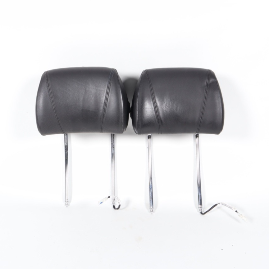 12-18 BMW F06 F12 F13 640I 650I FRONT RIGHT & LEFT SIDE HEADREST SET BLACK OEM