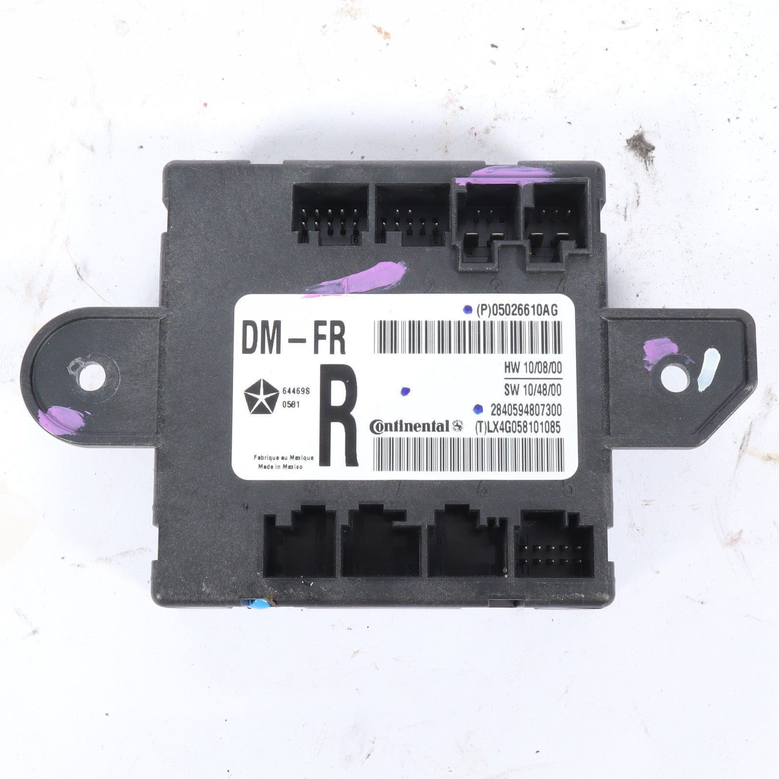 2011-2014 Chrysler Dodge Jeep Ram Passenger Right Front Door Module 05026610AG