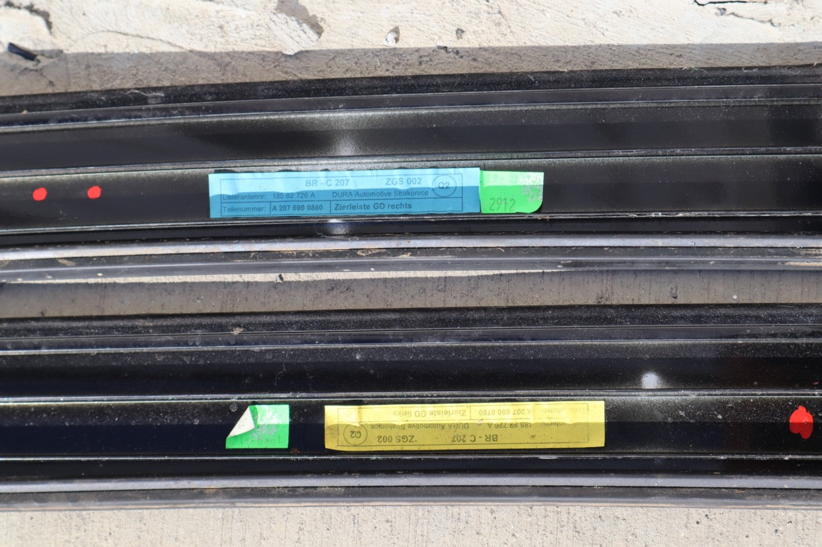 2012 - 2016 Mercedes C207 E200 Coupe Right And Left Exterior Sunroof Trim OEM