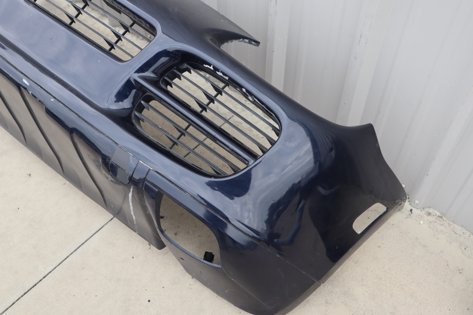 2003-2006 Porsche 955 Cayenne Front Bumper Cover Dark BLUE OEM Used