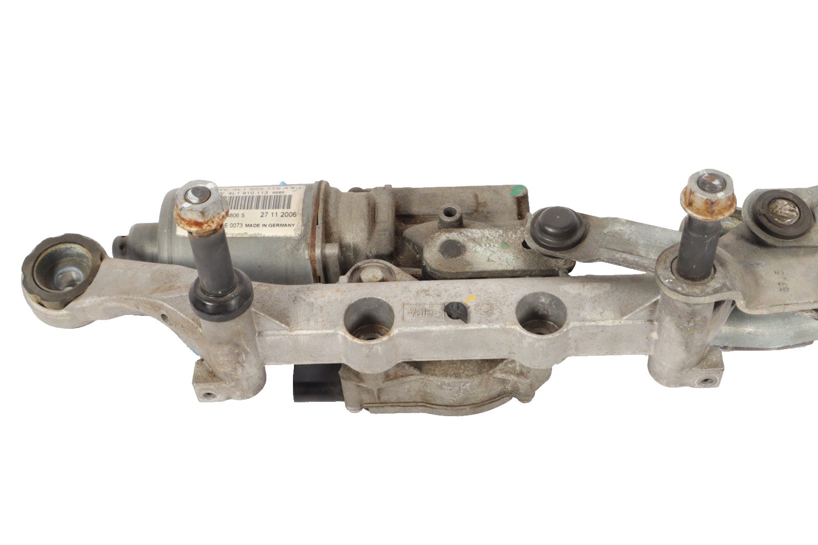 2007–2015 AUDI Q7 WINDSHIELD WIPER TRANSMISSION LINKAGE W/ MOTOR OEM 4L1955119A