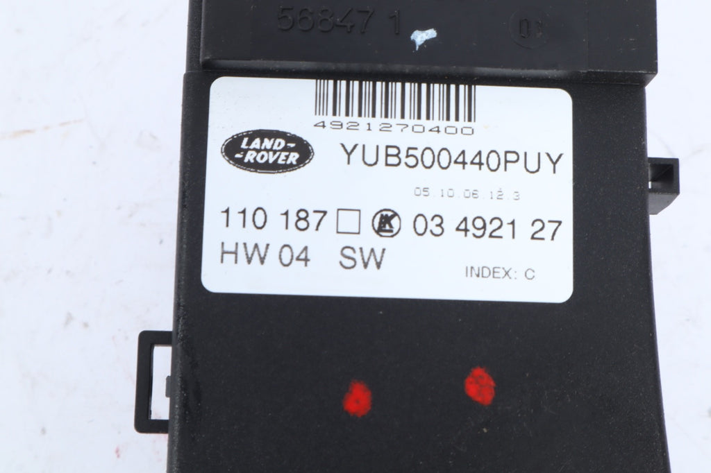 2007-2009 RANGE ROVER FRONT RIGHT DRIVER POWER SEAT SWITCH MEMORY YUB500440PUY