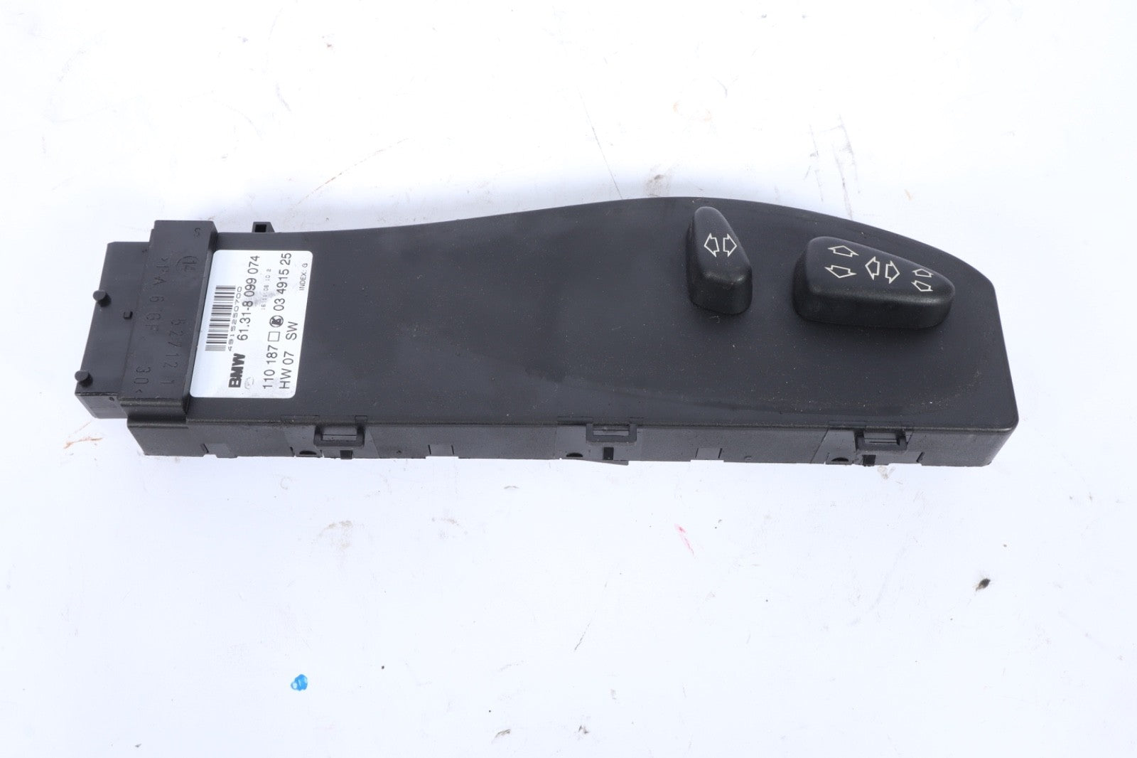 2007-2010 BMW X3 FRONT RIGHT POWER SEAT CONTROL SWITCH 61.31-8 099 074 OEM