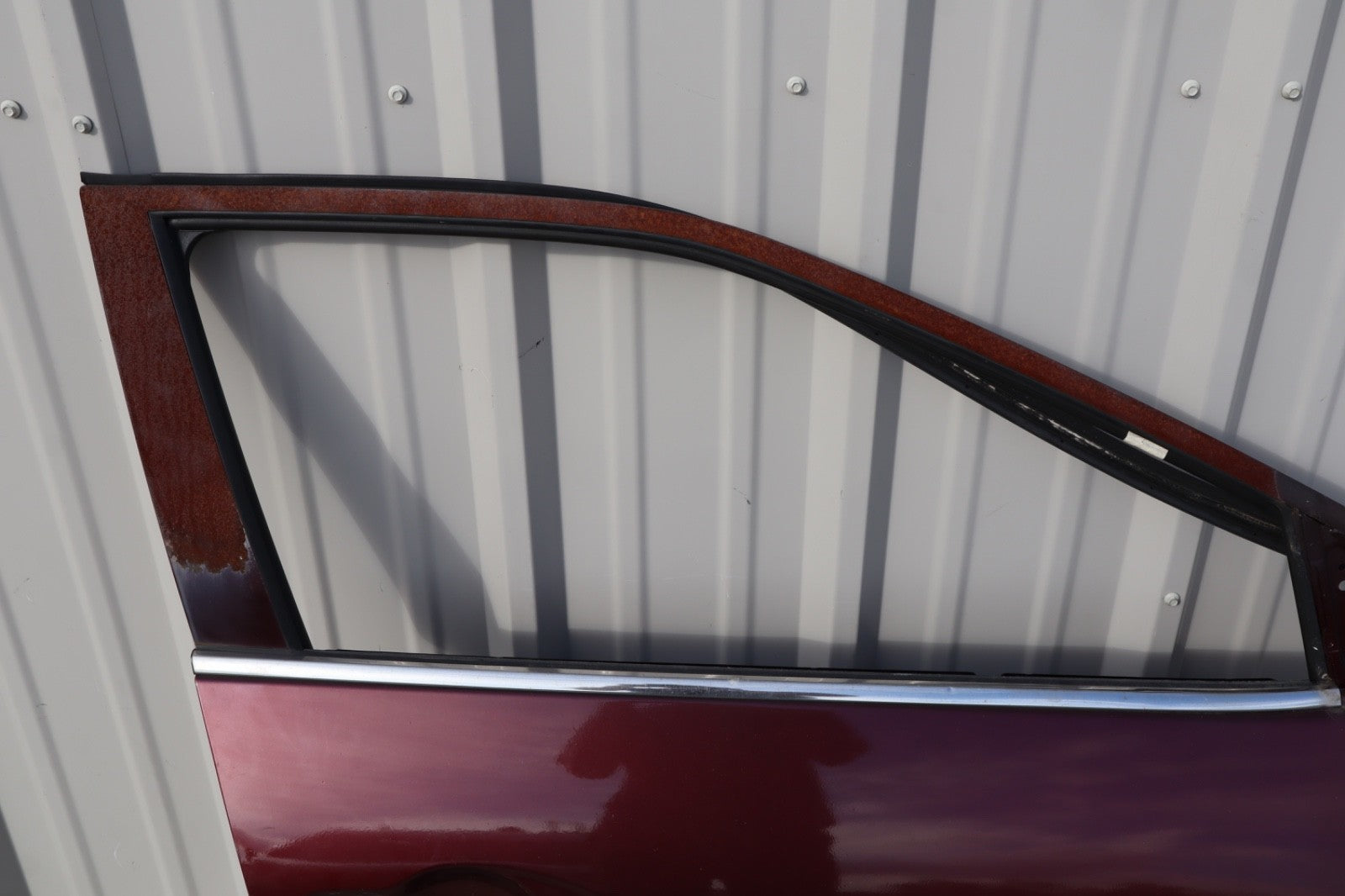 2016-2019 NISSAN MAXIMA FRONT RIGHT SIDE DOOR SHELL COVER RED METALLIC OEM