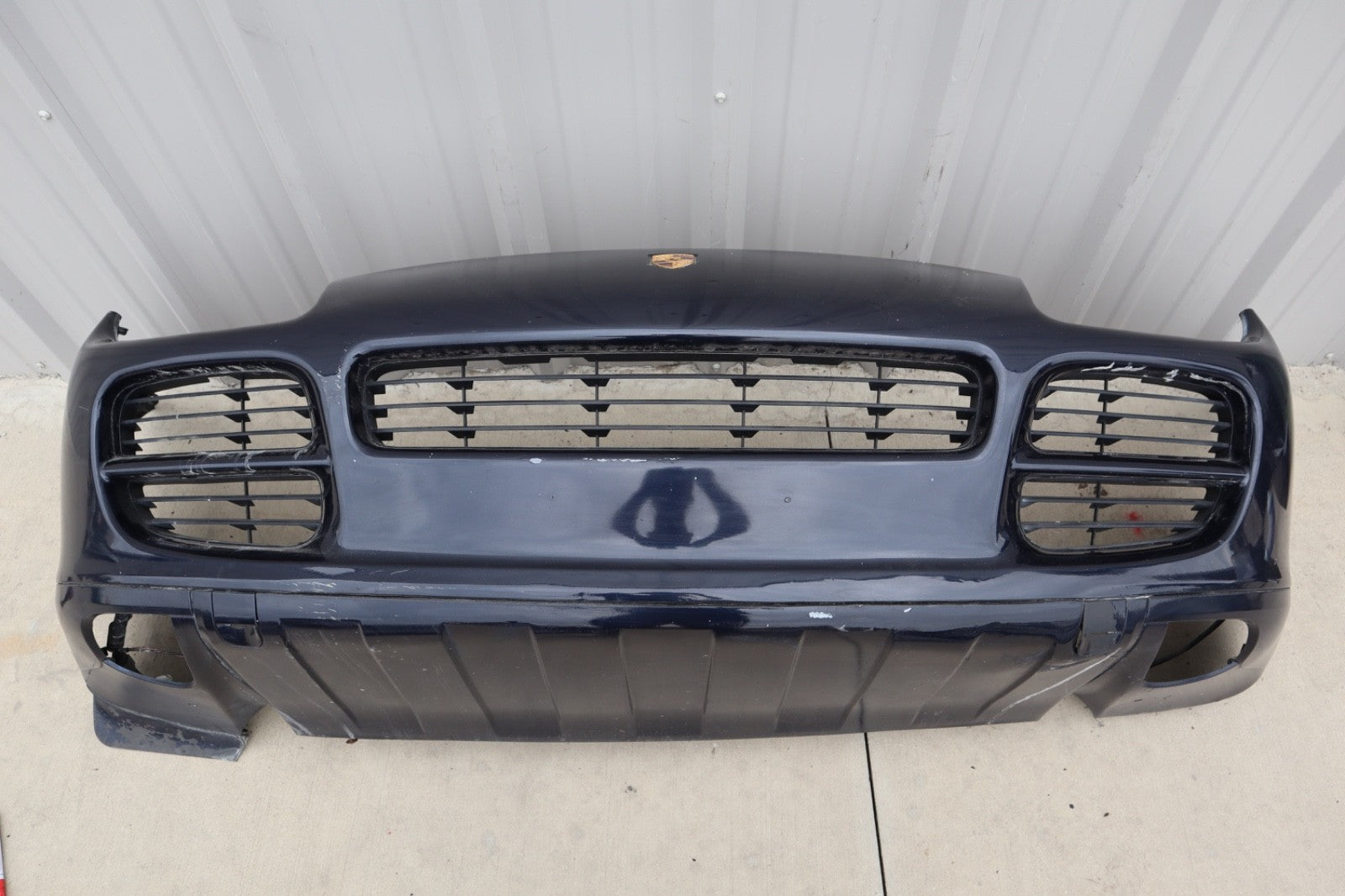 2003-2006 Porsche 955 Cayenne Front Bumper Cover Dark BLUE OEM Used