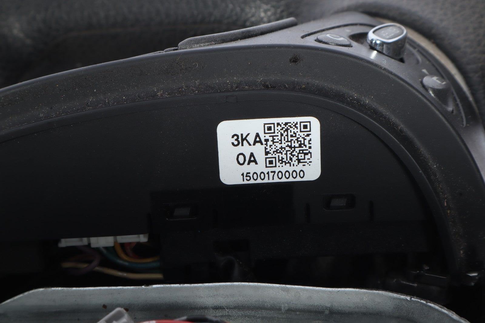 2013-2016 NISSAN PATHFINDER STEERING WHEEL BLACK LEATHER OEM