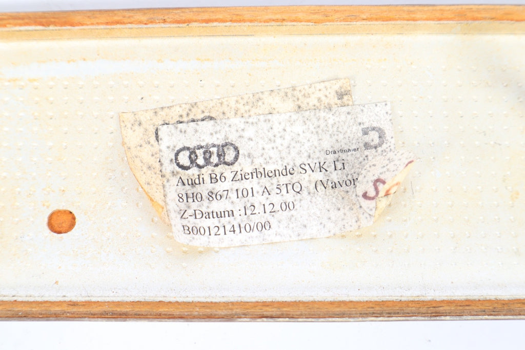 2003-2008 AUDI A4 CABRIOLET REAR LEFT WOOD TRIM OEM