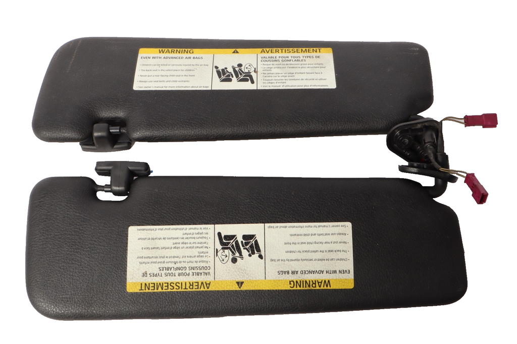 2012-2018 BMW 650I Gran Coupe Front Side Sun Visor Black Set OEM 1010232400