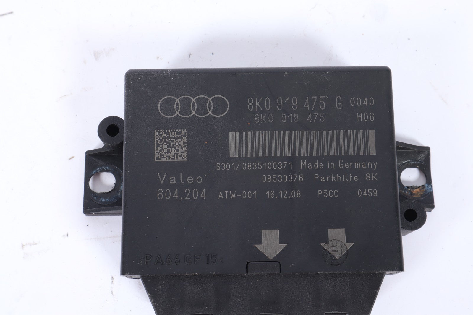 2009 AUDI Q5 PARKING SENSORS CONTROL MODULE ECU 8K0919475G OEM