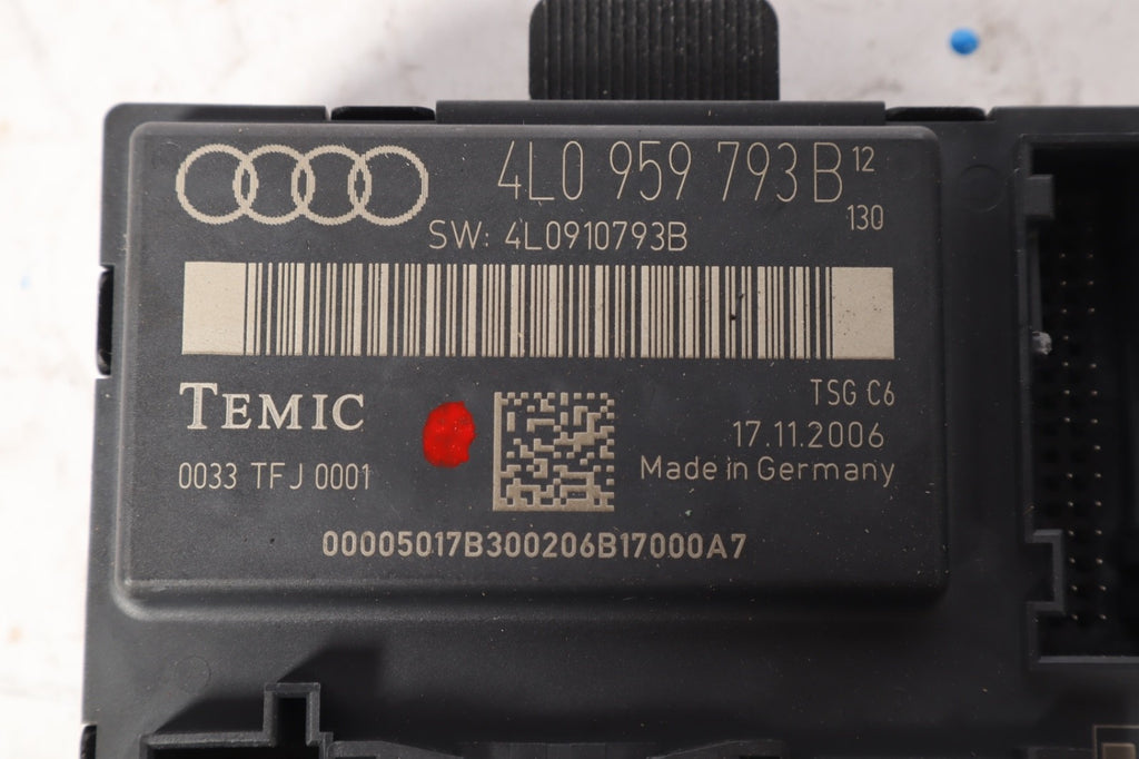 2007 -2015 AUDI Q7 4L FRONT LEFT DOOR CONTROL MODULE 4L0959793B OEM