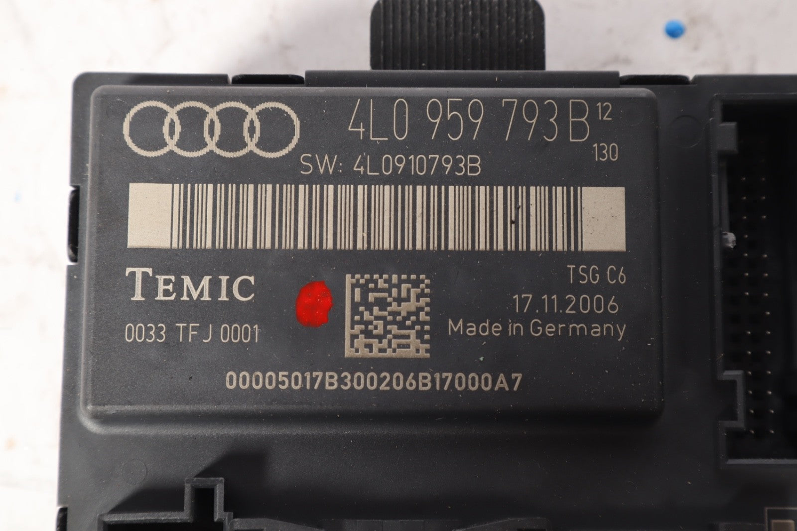 2007 -2015 AUDI Q7 4L FRONT LEFT DOOR CONTROL MODULE 4L0959793B OEM