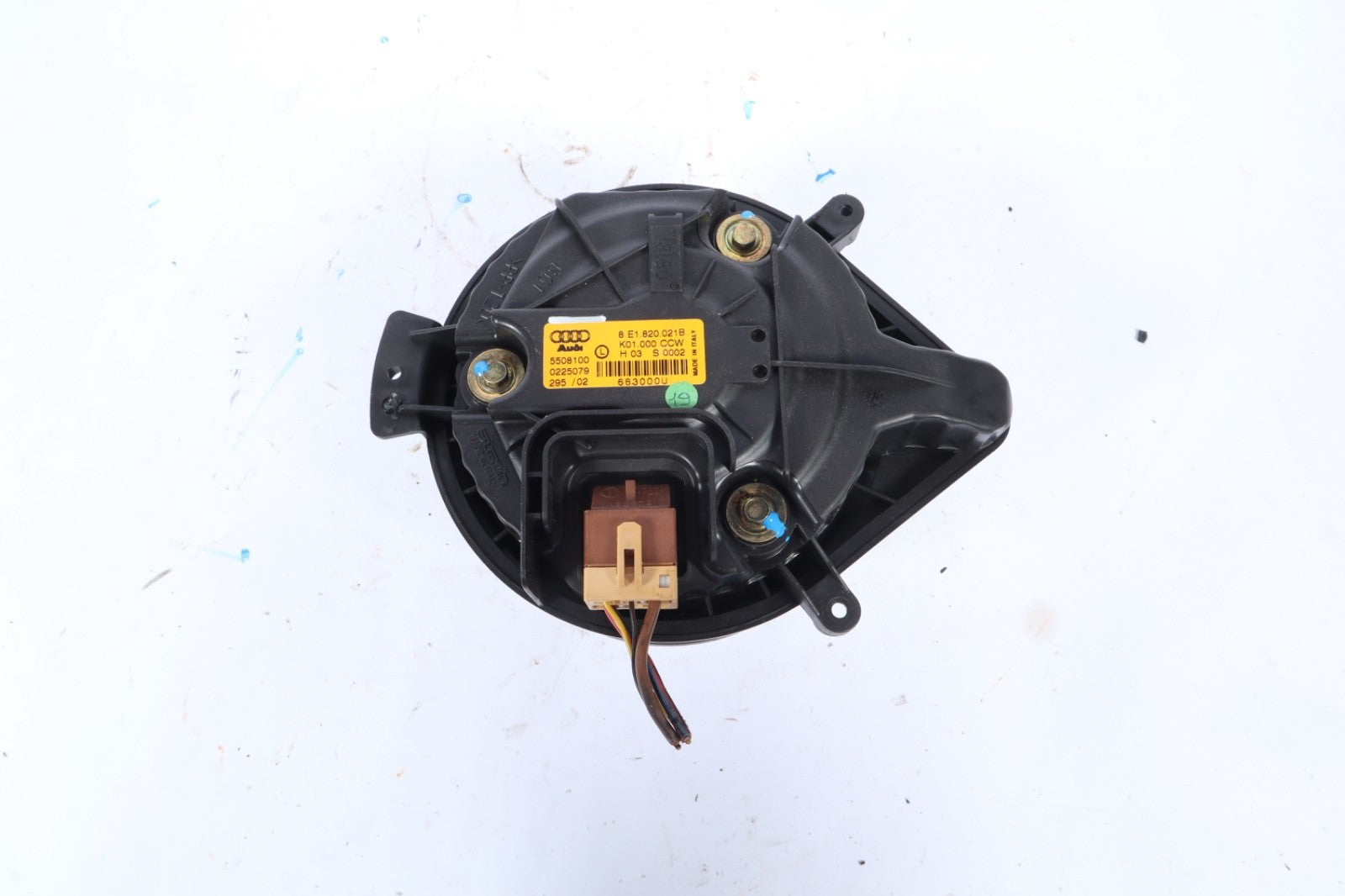 2002-2007 AUDI A4 HEATER FAN BLOWER MOTOR ASSEMBLY 8E1820021B OEM