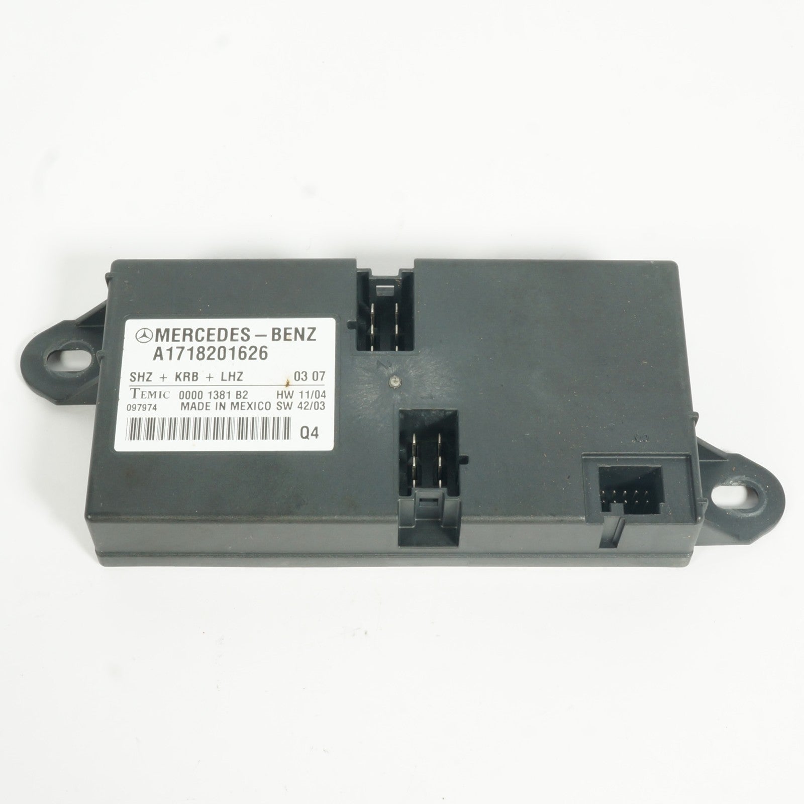 05-11 Mercedes R171 SLK280 SLK350 Heating Heated Seat Seats Control Module OEM
