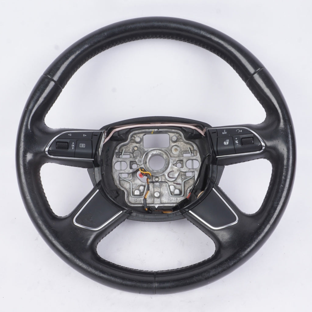 2012 - 2015 AUDI A7 OEM Steering Wheel Black Leather